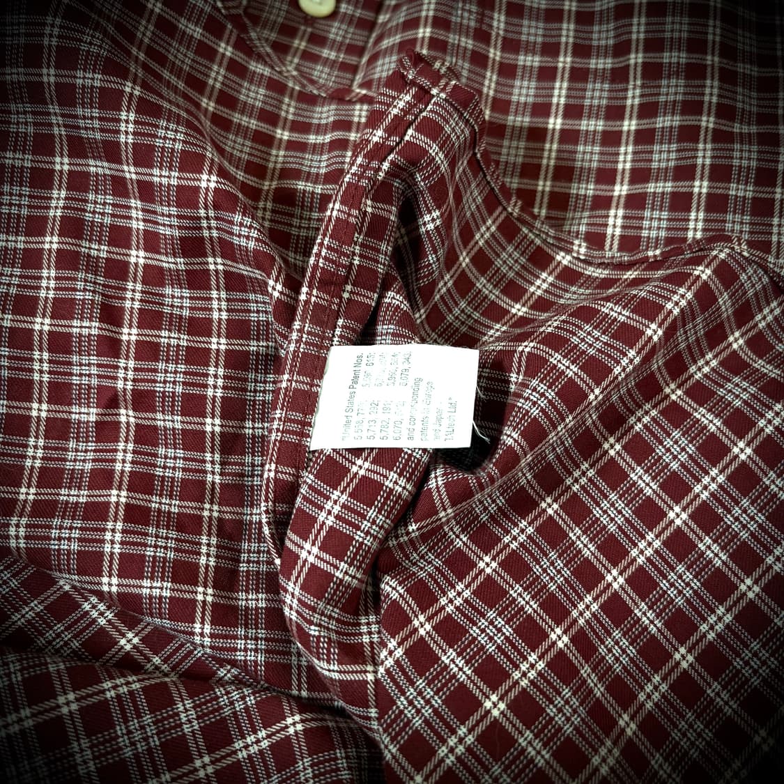 L.L.Bean Burgundy Check Shirt 상품이미지2