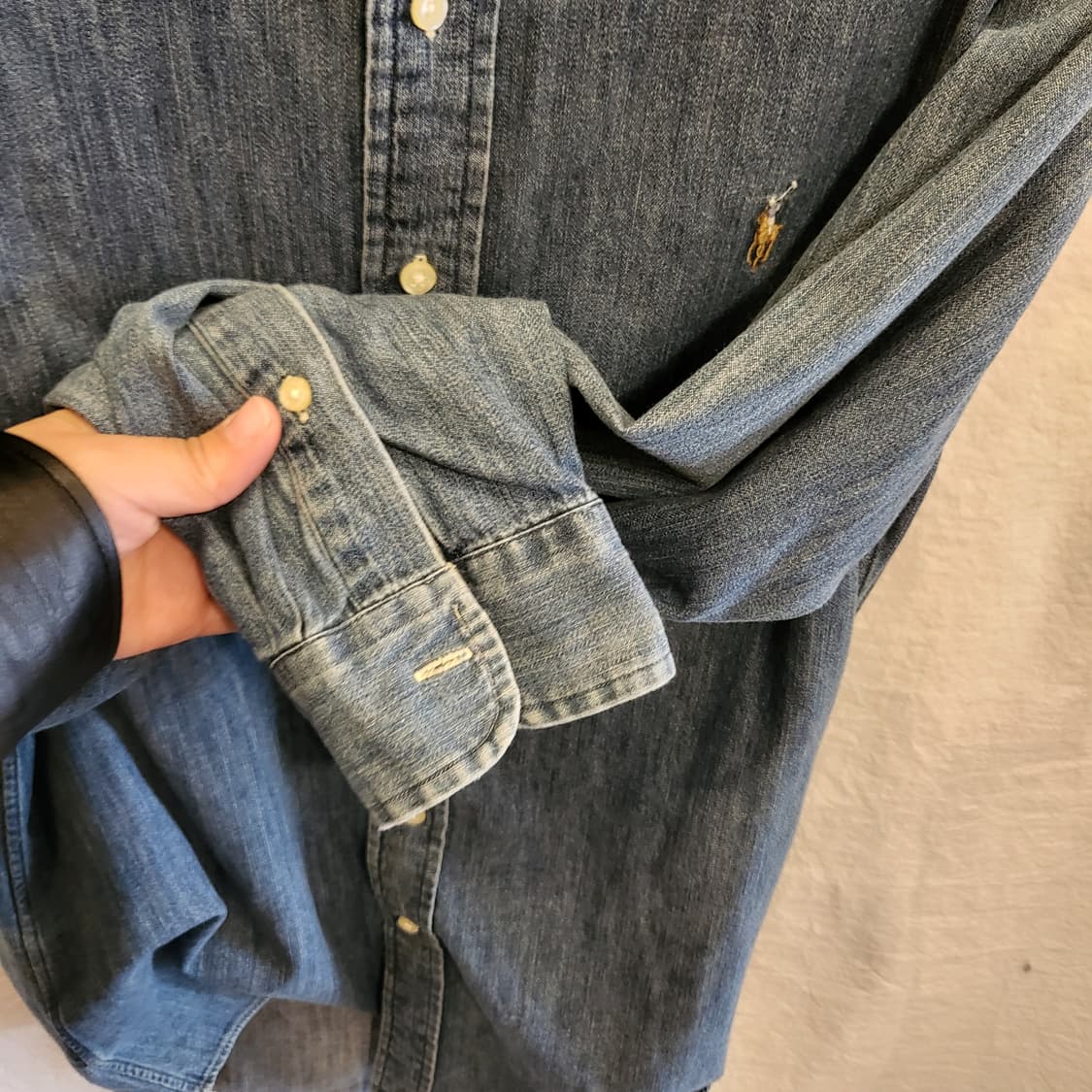 폴로 랄프로렌 데님 셔츠 청남방 상품이미지6