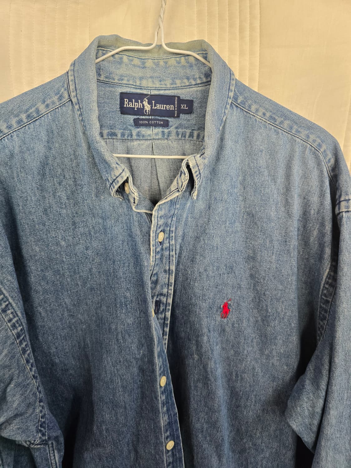폴로 랄프로렌 오버핏 빈티지 청남방  상품이미지1