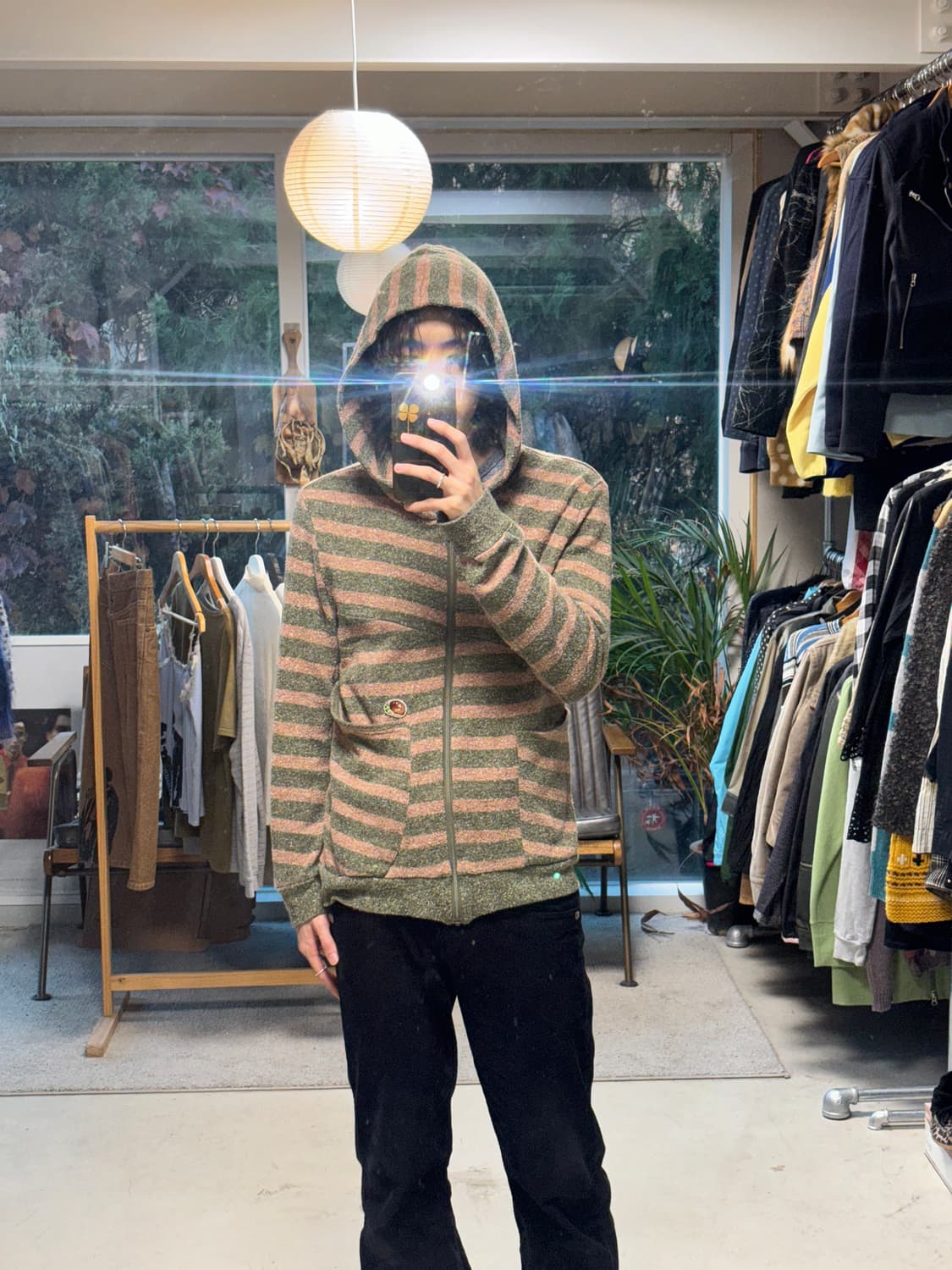 Frapbois 스트라이프 후드집업 상품이미지3