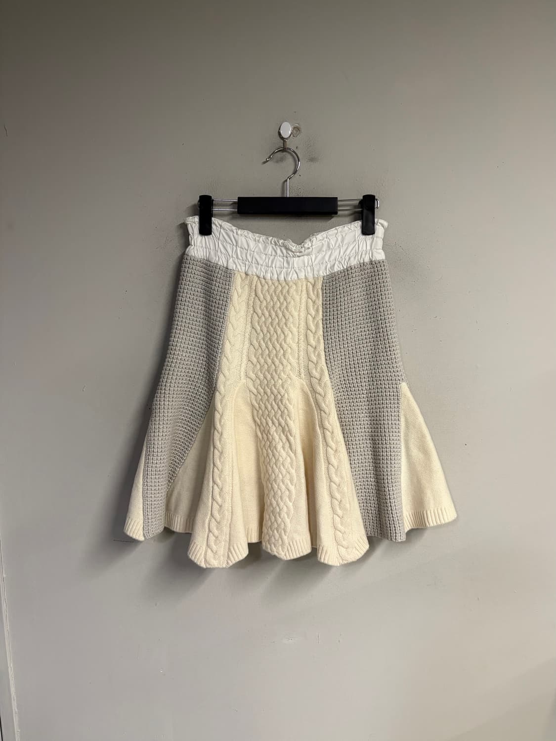 SACAI LUCK knit panel mix skirt  상품이미지4