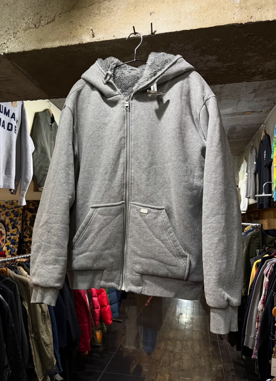 ARMANI EXCHANGE 알마니 익스체인지 기모 포인트 후드집업 상품이미지1