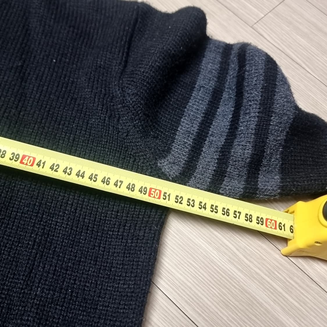 톰브라운 블랙 골지 니트 목폴라 스웨터(95-100) 상품이미지10