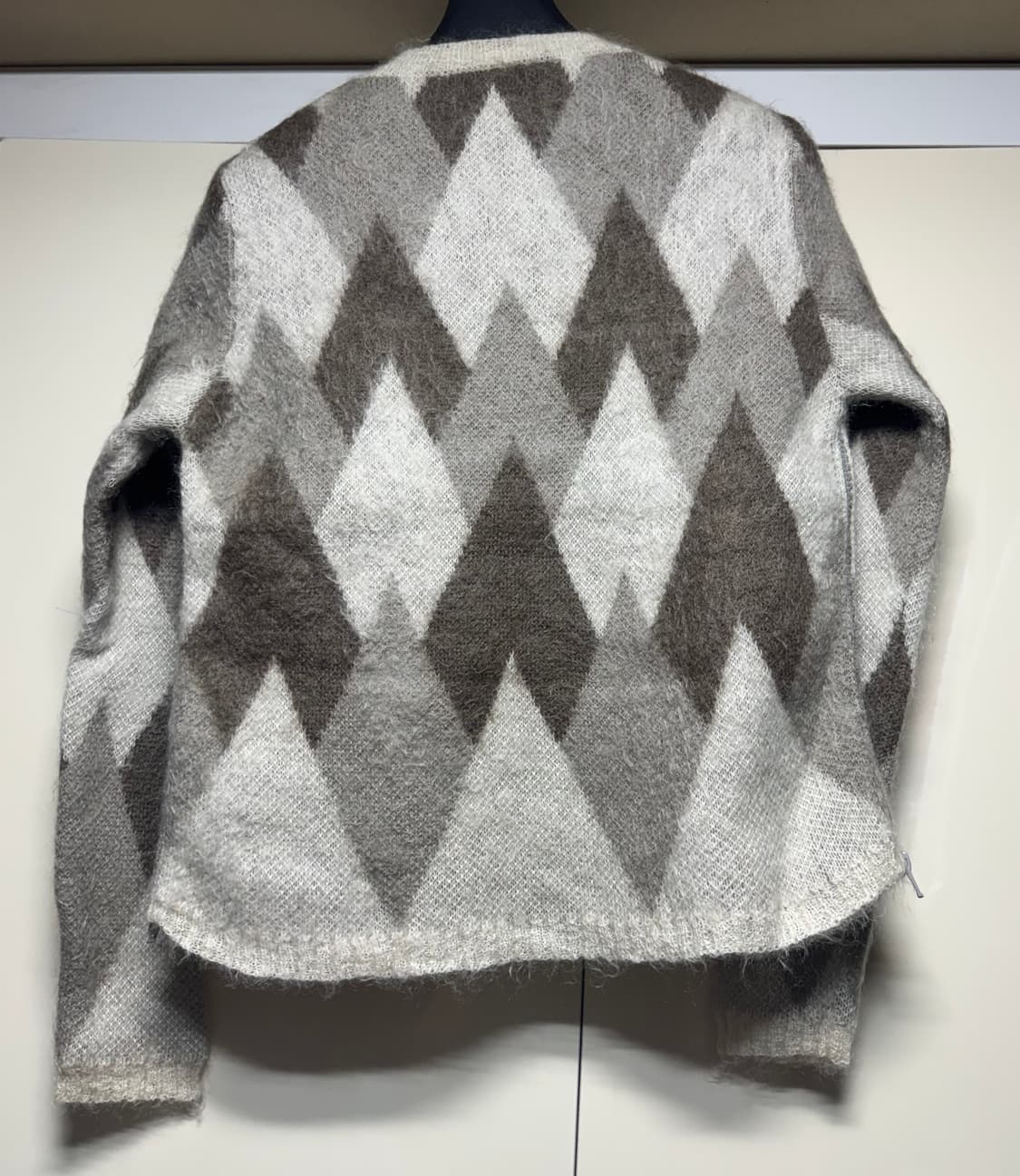 선시 12AW 모헤어 아가일 니트 상품이미지2