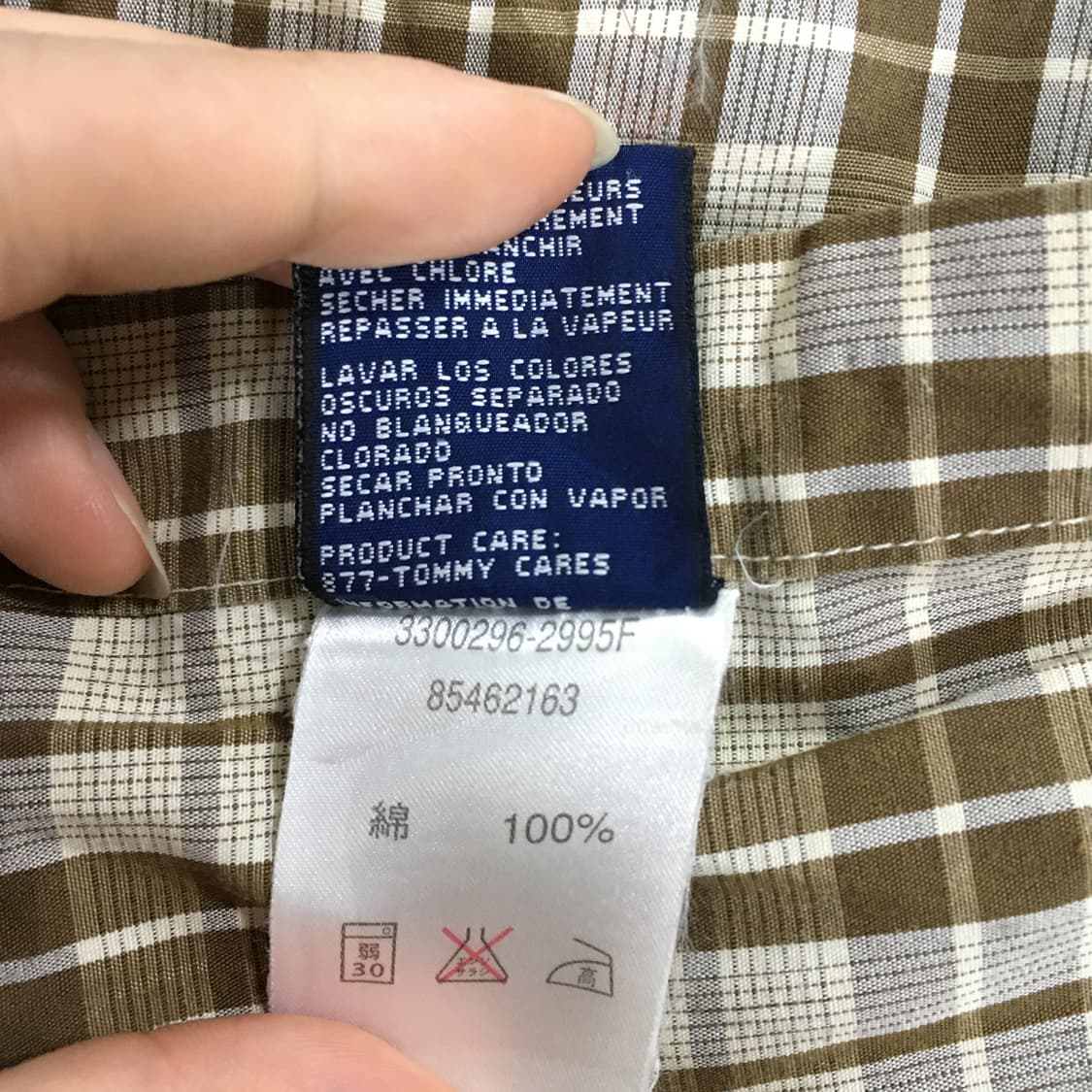 투티/A10 TOMMY HILFIGER 체크 셔츠 브라운 패턴 아메카지 상품이미지7