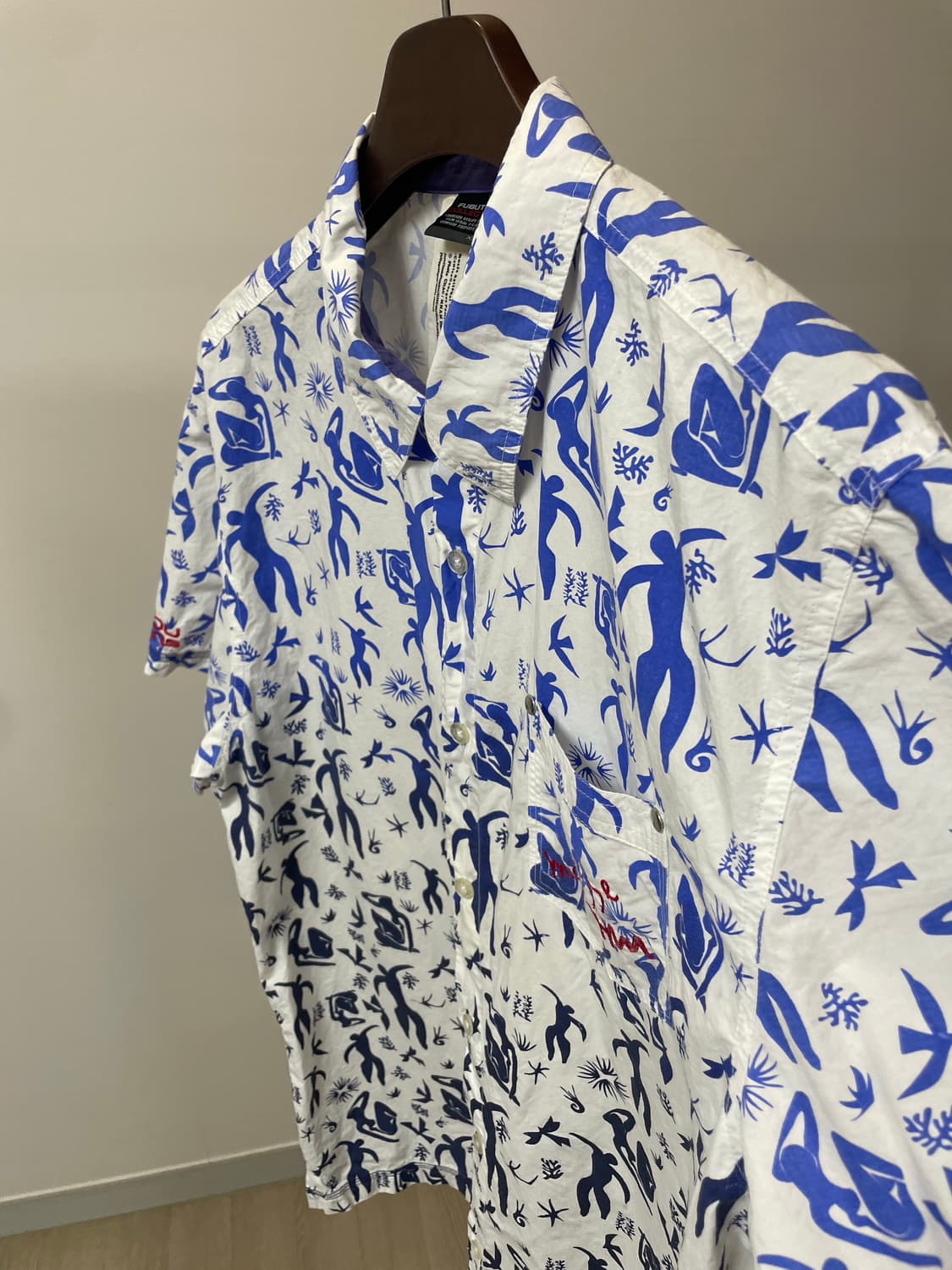 (XXL) fubu 후부 앙리마티스 콜라보 반팔 셔츠 상품이미지2