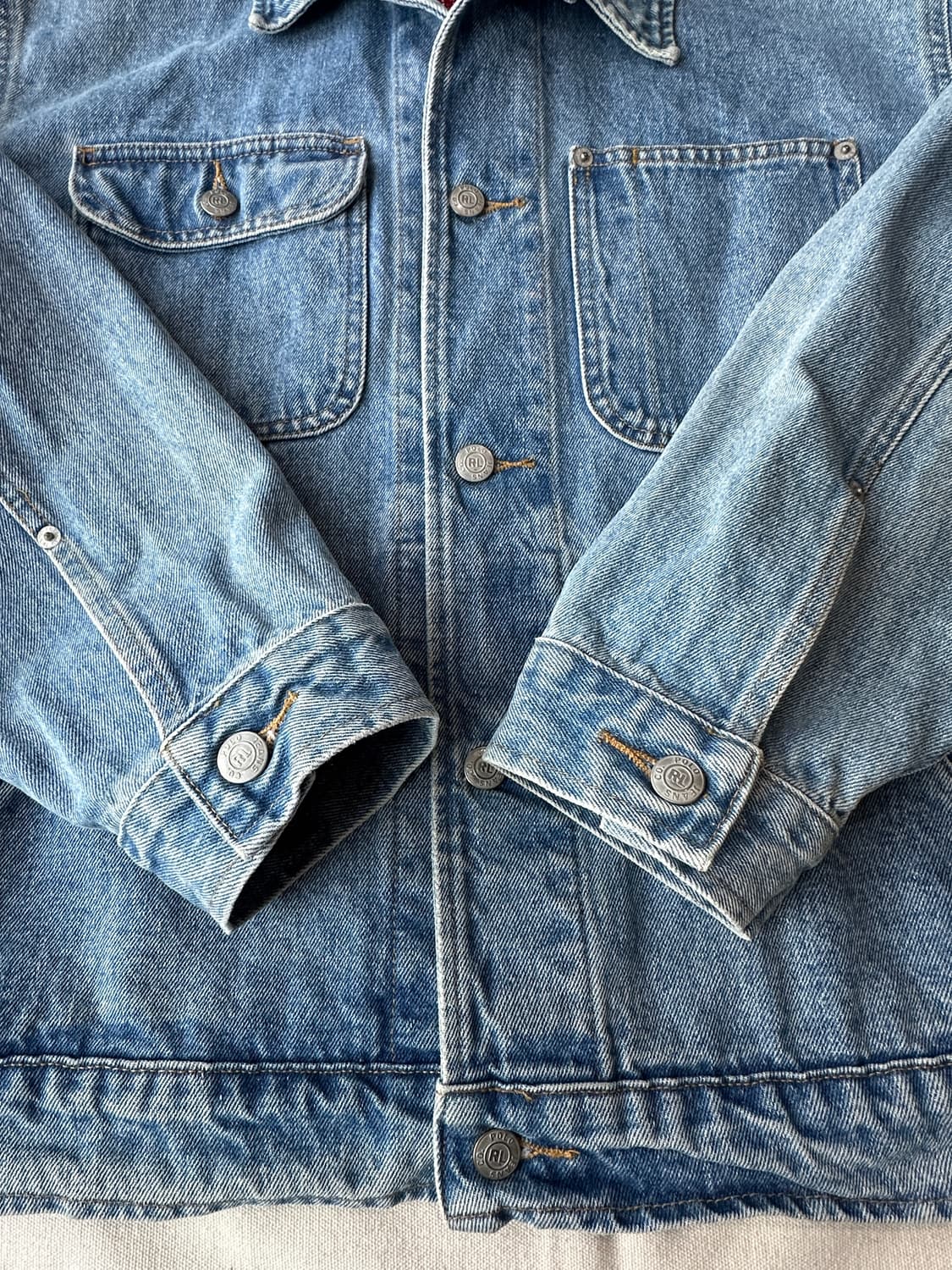 폴로 진스 랄프로렌 성조기 크롭 데님자켓 L 상품이미지7