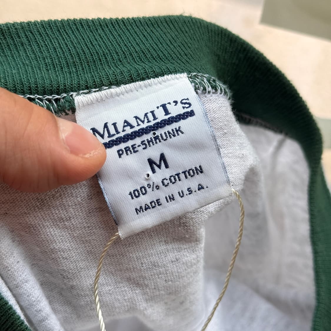 90S MIAMIT'S MADE IN USA 링거티 상품이미지7