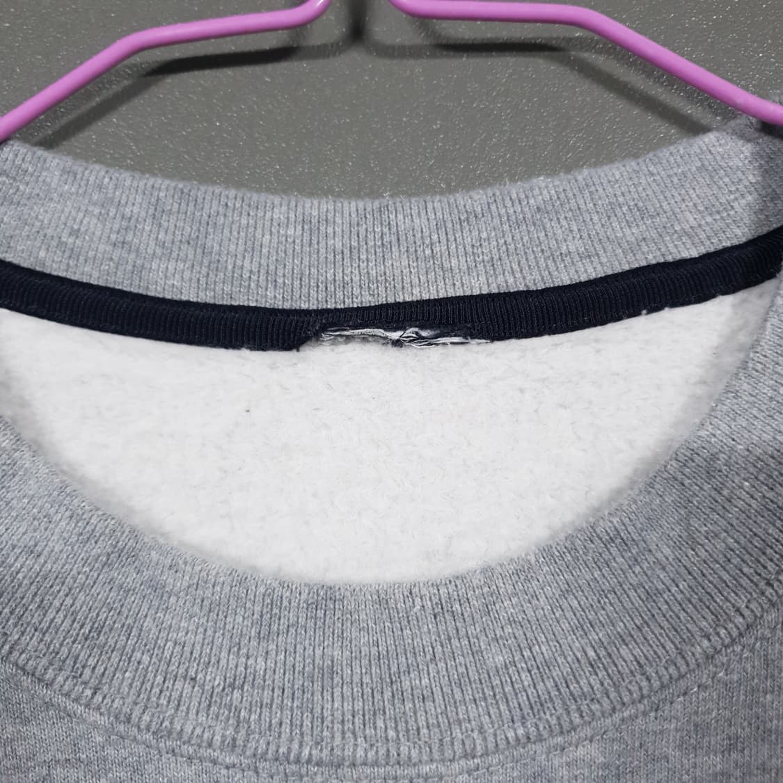 실측 M) 나이키 X 스투시 신형 22FW NRG 플리스 크루넥 그레이 상품이미지4