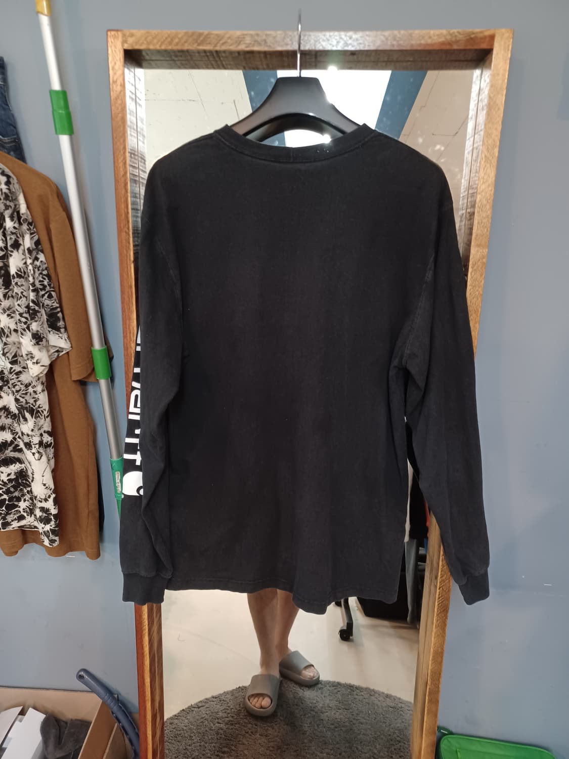 칼하트 스펠아웃 롱슬리브 긴팔 블랙 m 상품이미지2