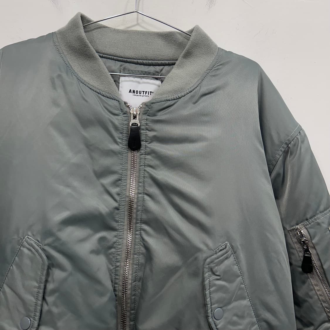 ANOUTFIT 나일론 MA-1 항공 점퍼 자켓 상품이미지1