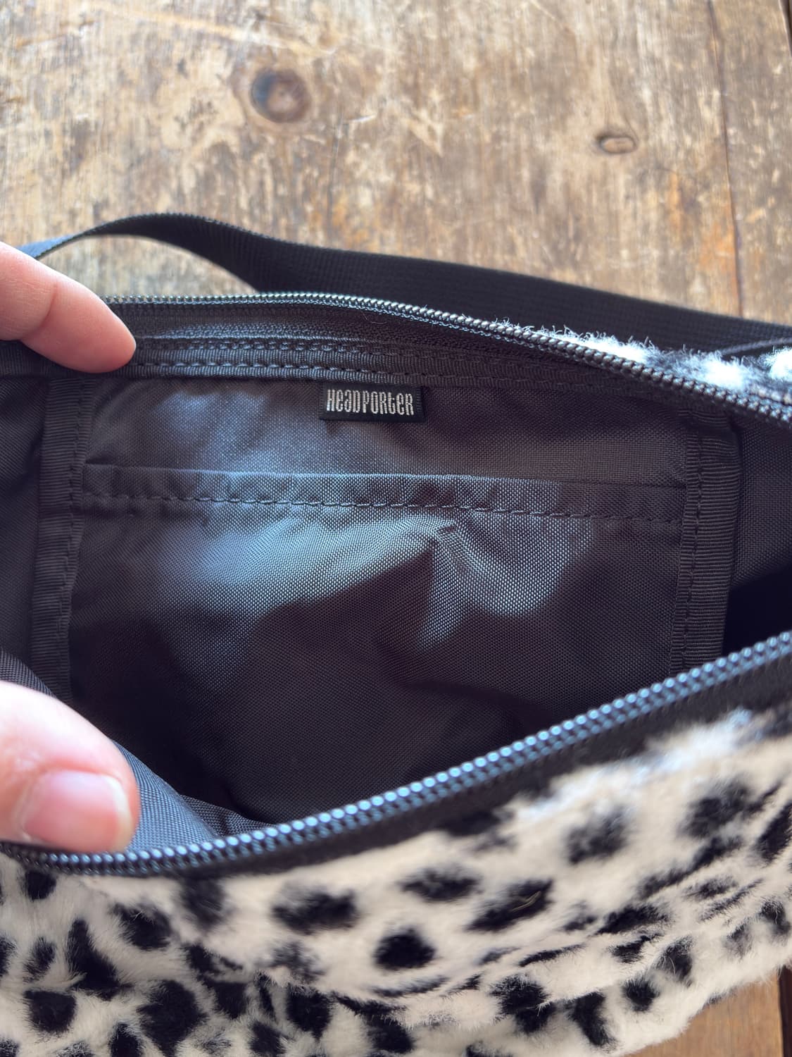 헤드포터 레오파드 지브라 호피 힙색 크로스백 포터 상품이미지5