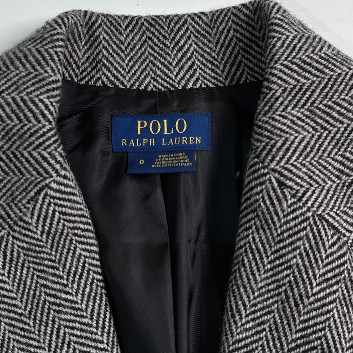 폴로 랄프로렌 우먼스 헤링본 울 코트 상품이미지9