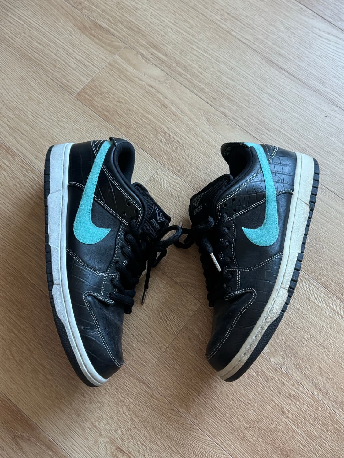 나이키 SB dunk low pro 블랙 다이아몬드 275cm 상품이미지2