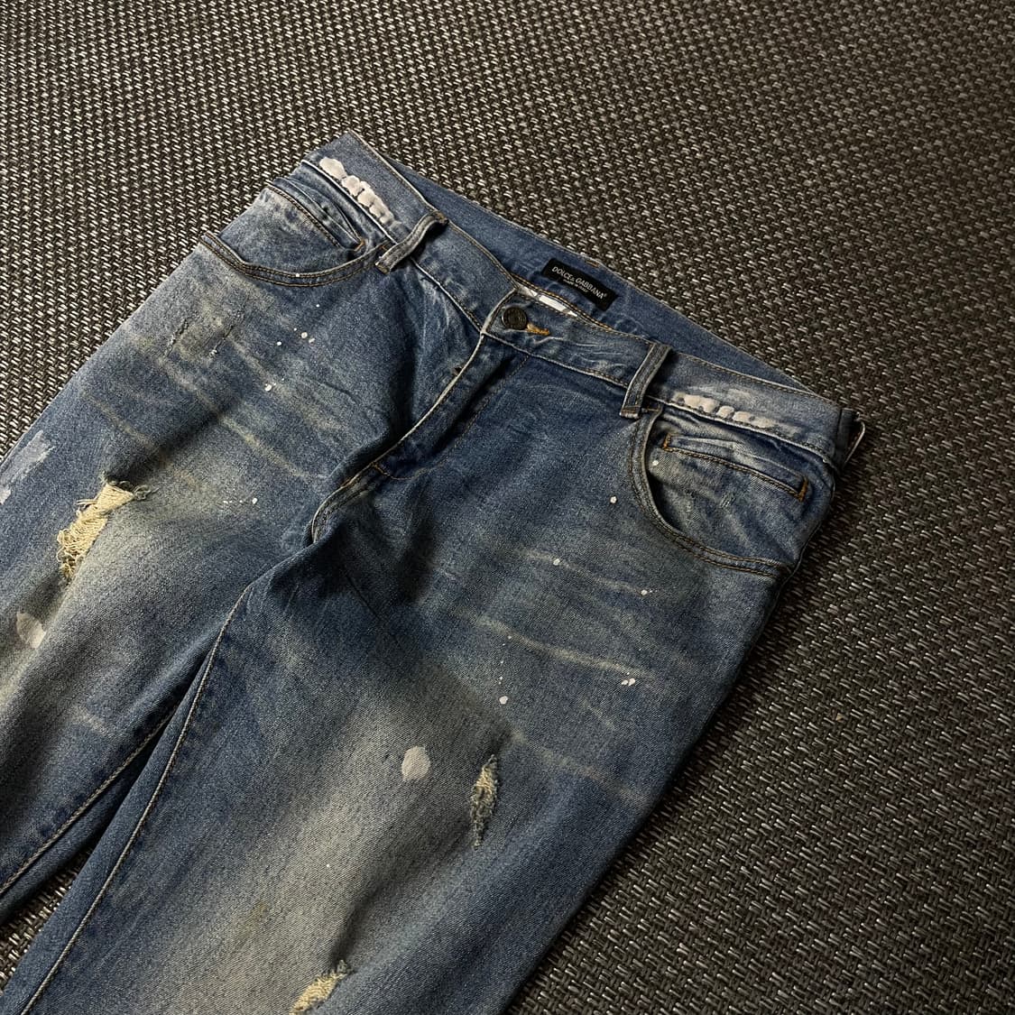 (34) 돌체앤가바나 빈티지 데미지 데님 팬츠 상품이미지3