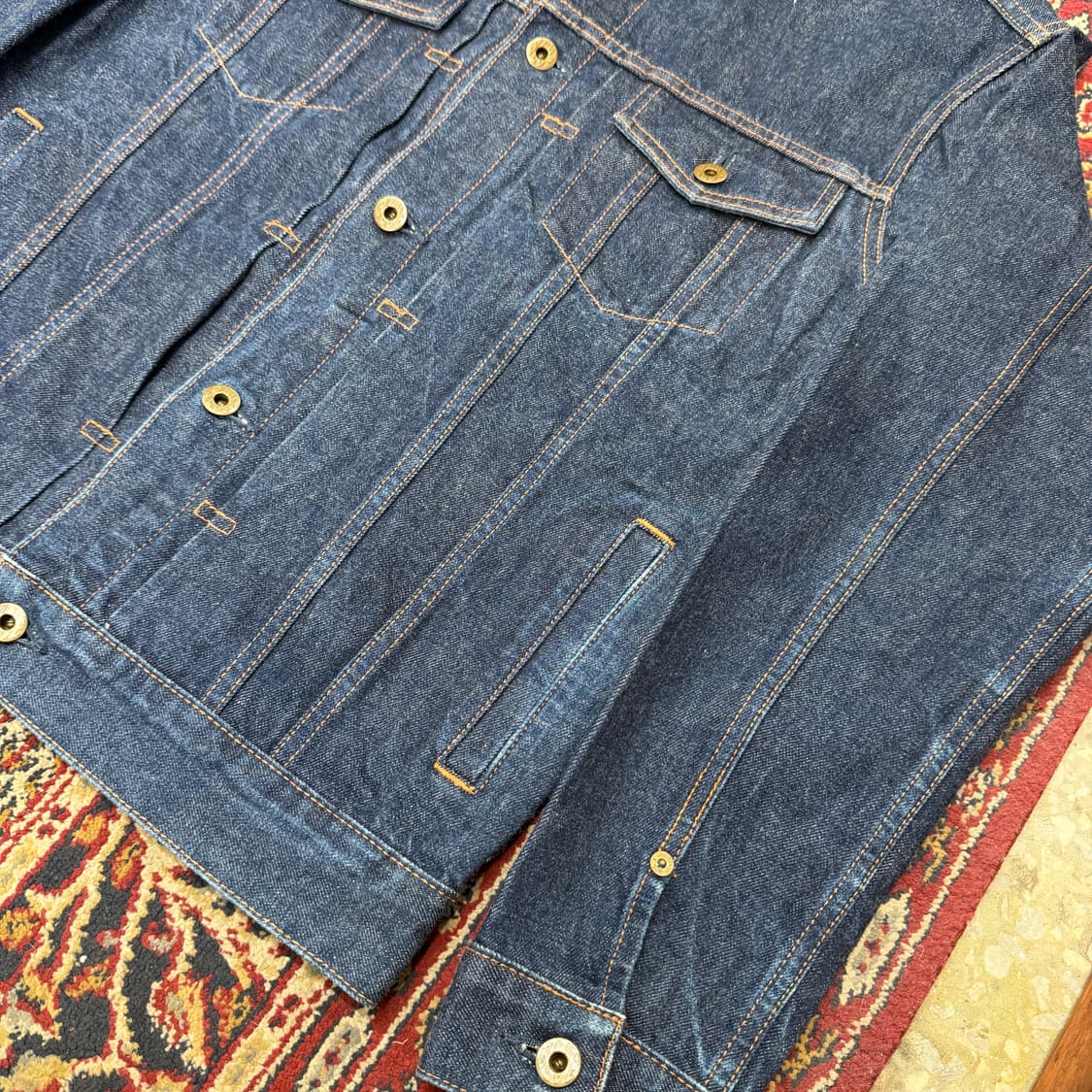 재팬 블루 진스 셀비지 데님 트러커 자켓 [ 40 ] 상품이미지5