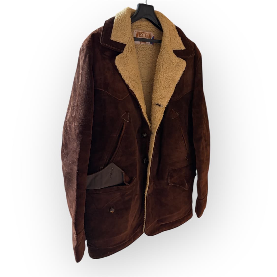 SCHOTT WESTERN SHEARLING SUEDE JACKET 상품이미지1