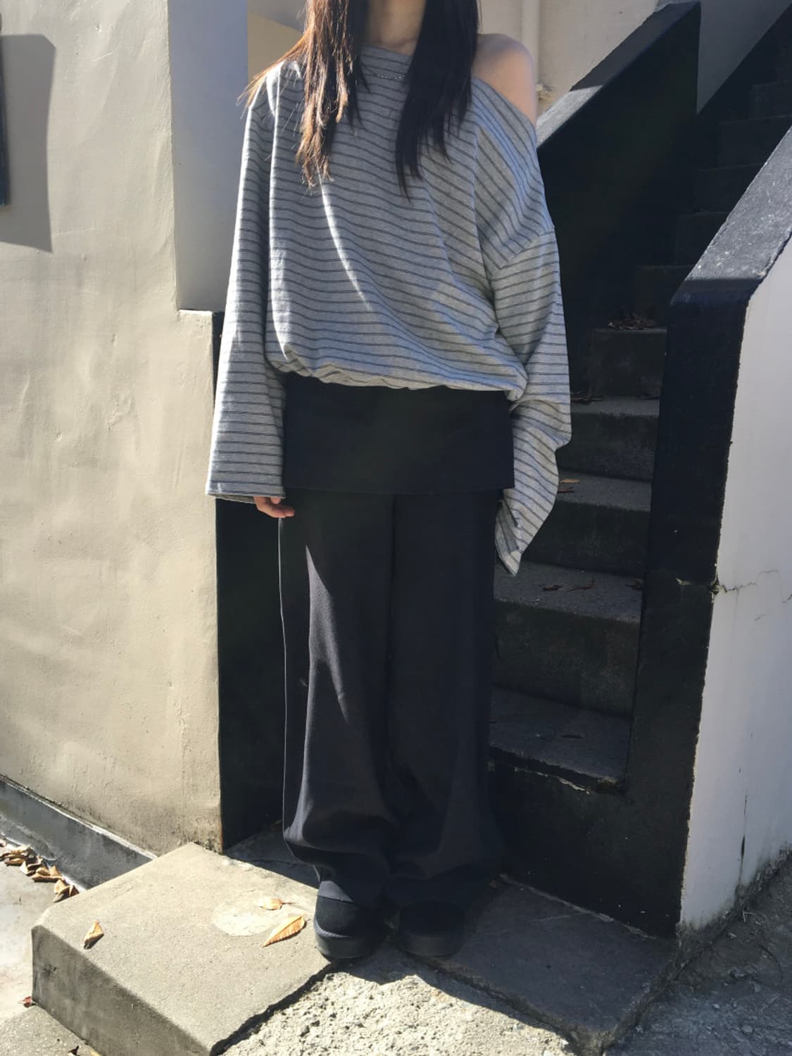 미닝아웃 자체제작 레이어 스커트 팬츠 상품이미지3