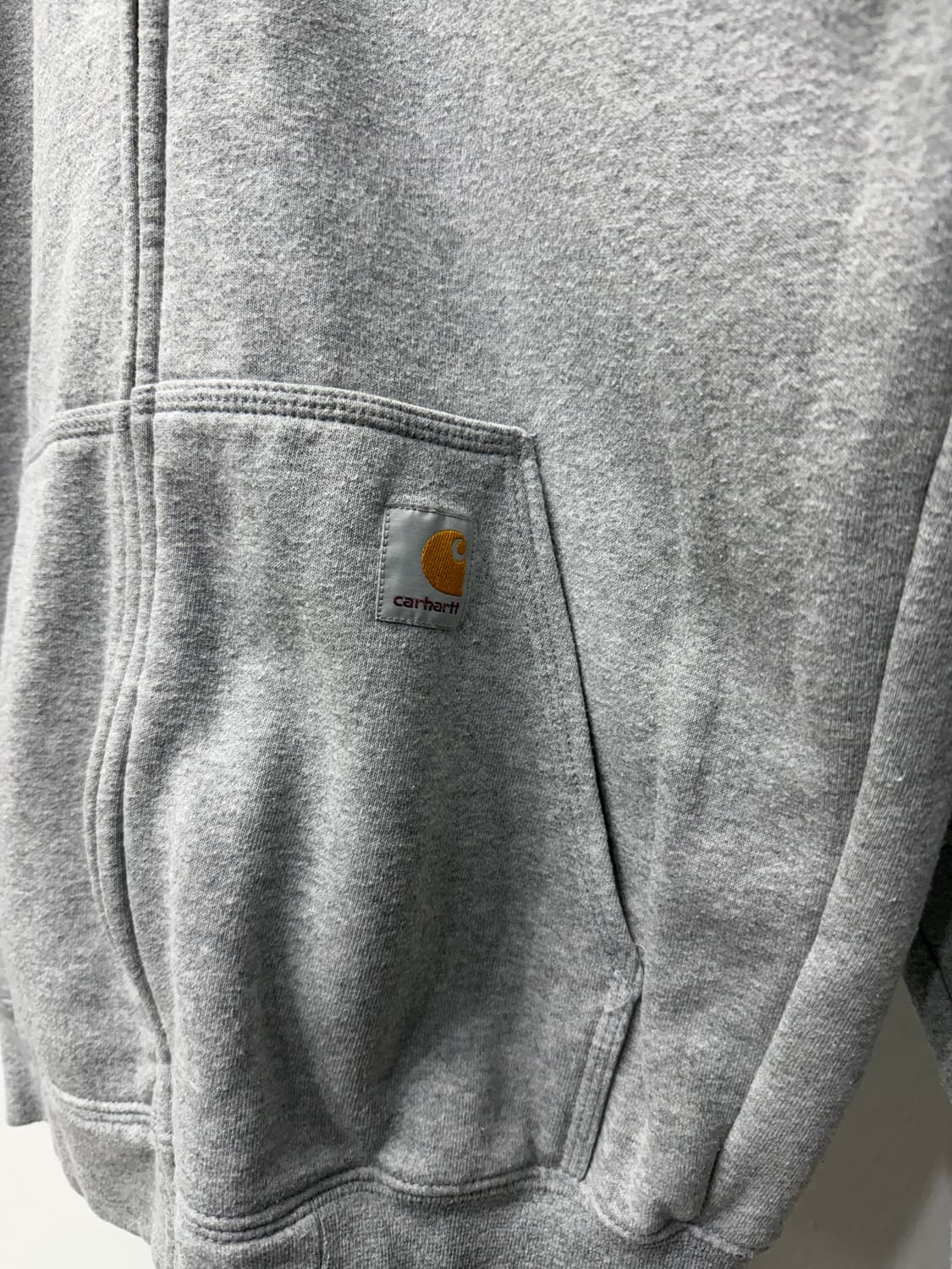 정품) 칼하트 회색 후드집업 S 상품이미지4