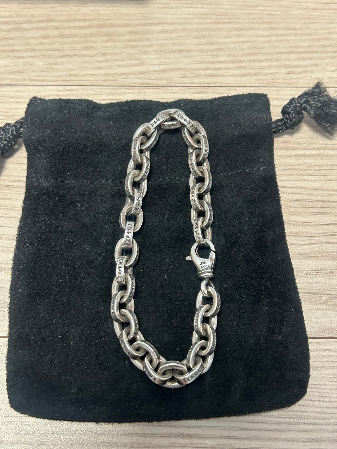 [31링크] 크롬하츠 페이퍼체인 라지 팔찌 상품이미지3