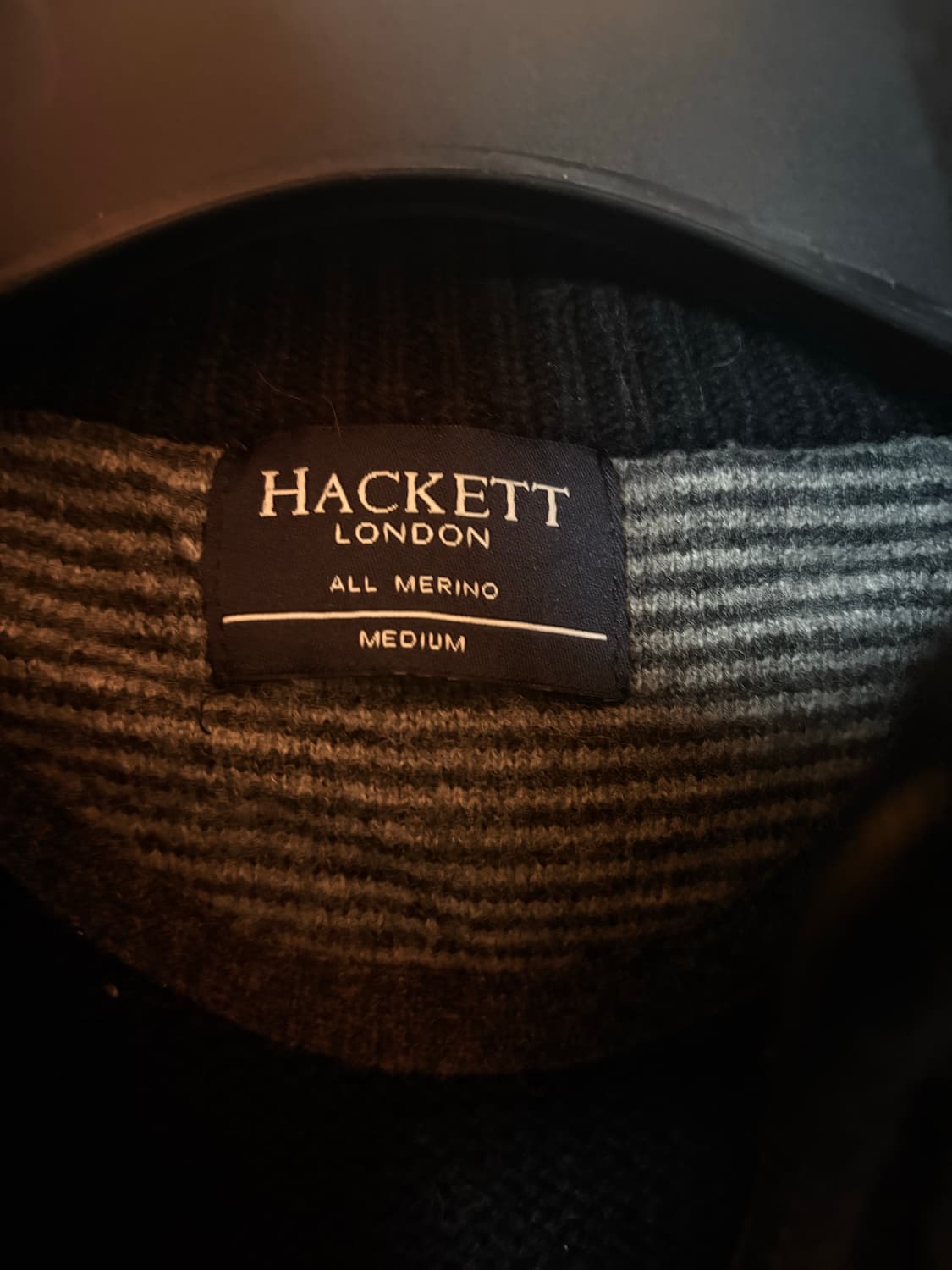 Hackett London polo zip-up knit. 상품이미지3