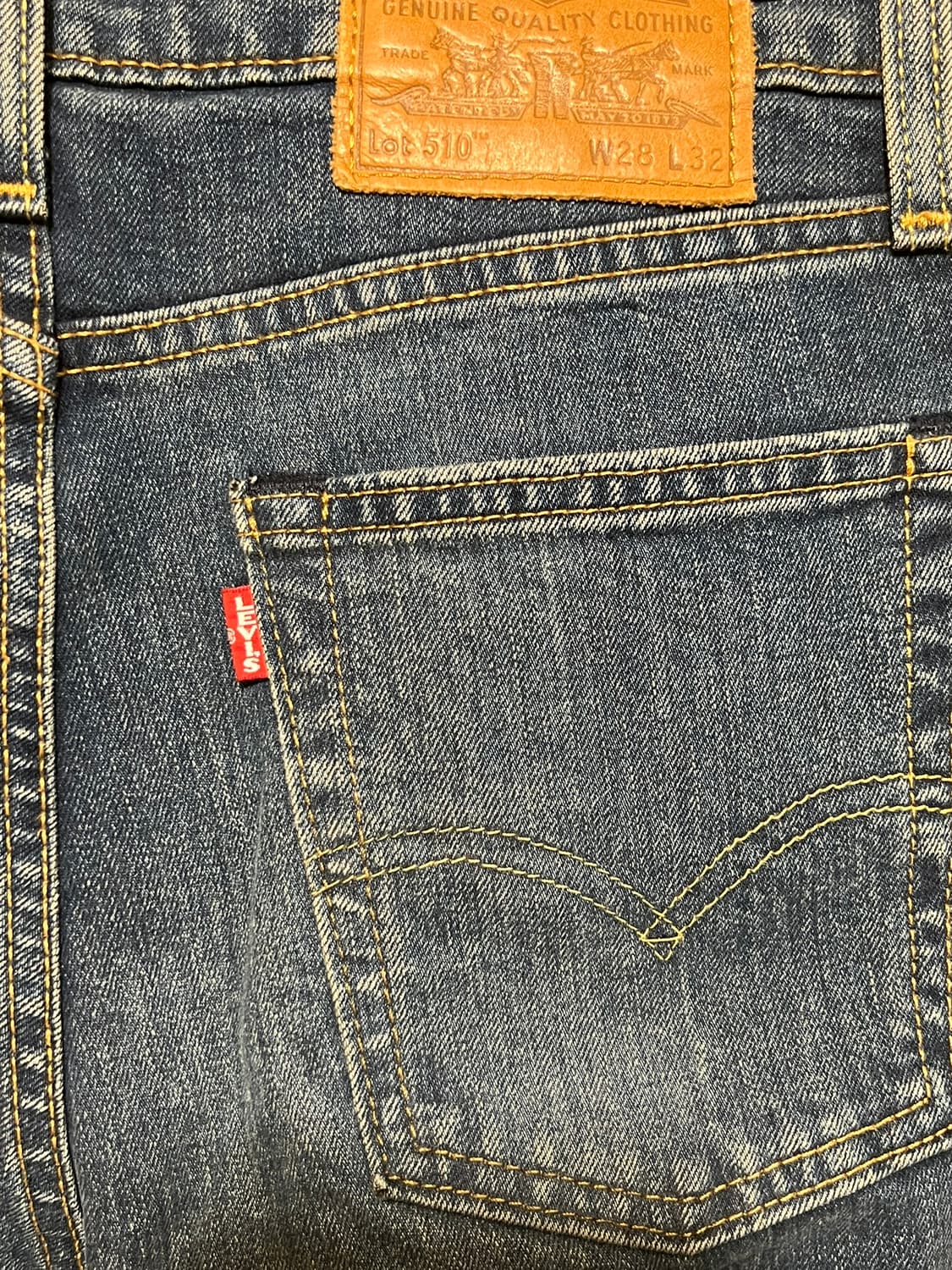 [28x32] 리바이스 510 슬림 스트레이트 데님 팬츠 프리미엄 상품이미지7