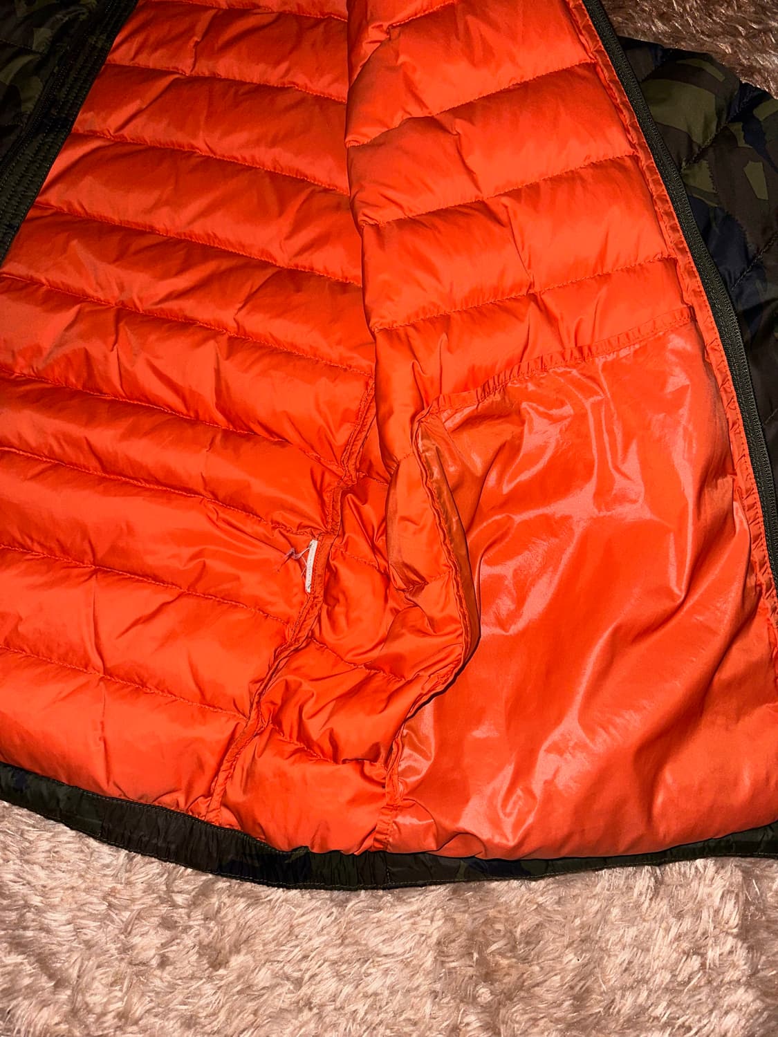 폴로 랄프로렌 카모 경량패딩m 상품이미지5