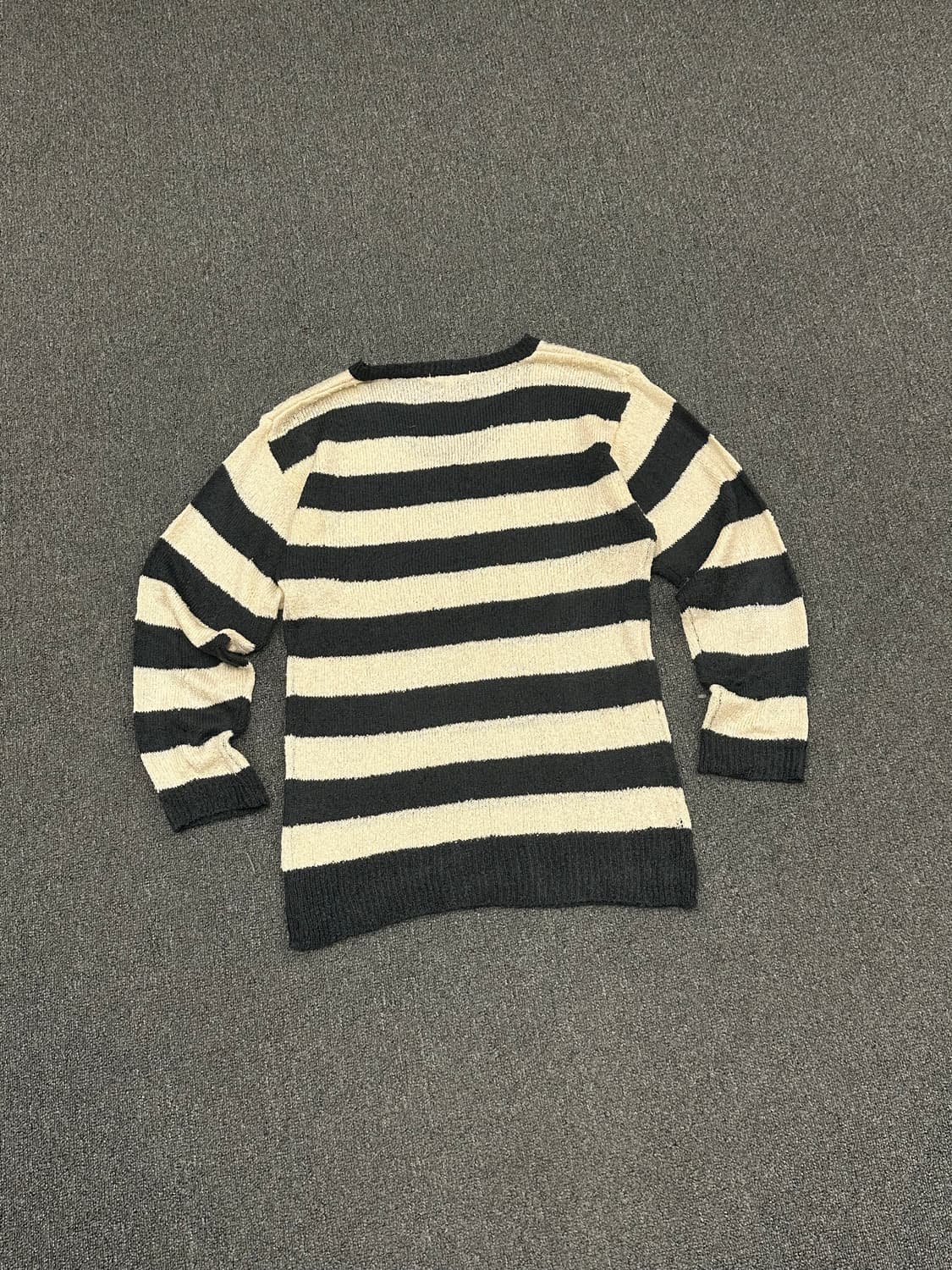 L)GROVE vintage 여성 V넥 스트라이프 니트 상품이미지4