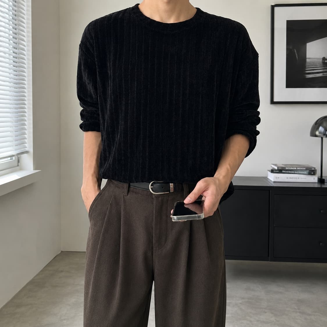 Landmuseum 24ss 벨루어 라운드넥 티셔츠 Free 상품이미지1