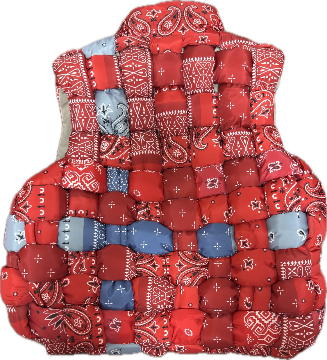 캐피탈 반다나 프린트 나일론 위빙 베스트 상품이미지2