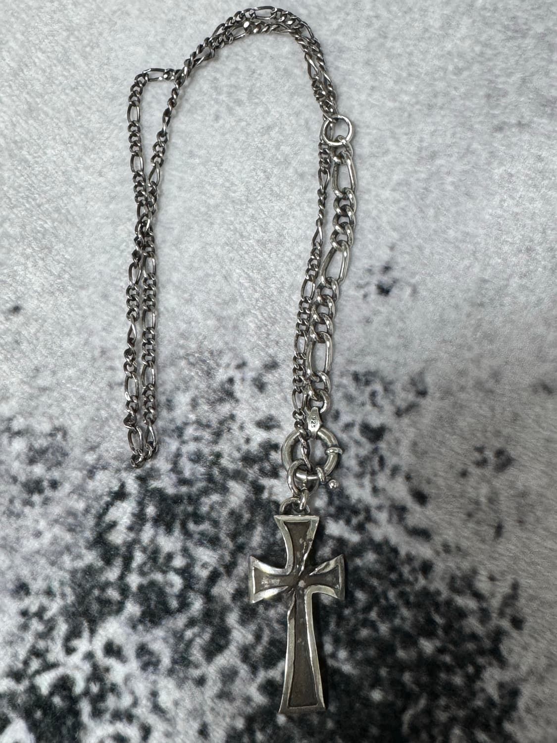 포그서비스 십자가 목걸이 더블체인48 상품이미지2