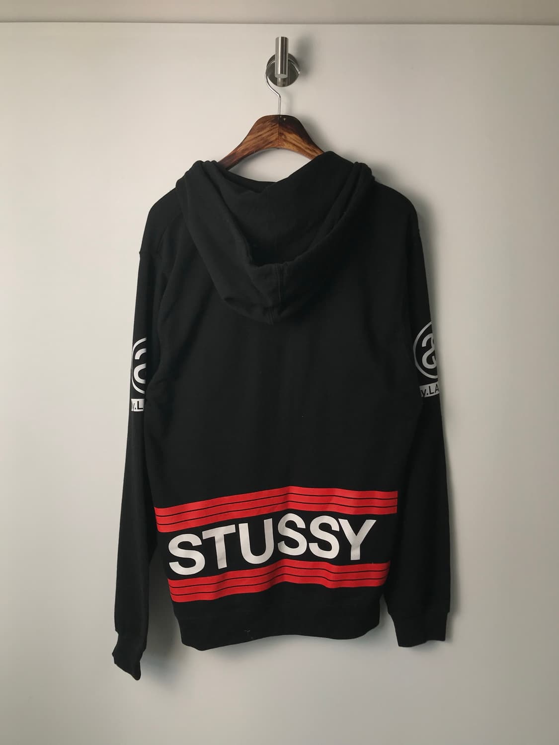 스투시 N4 1980 블랙 후드티 상품이미지4
