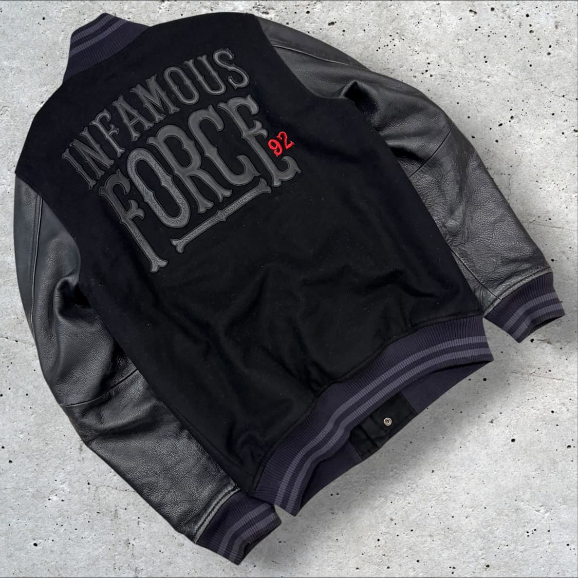 [M] 나이키 디스트로이어 FORCE 스타디움 바시티 자켓 블랙 E215 상품이미지2