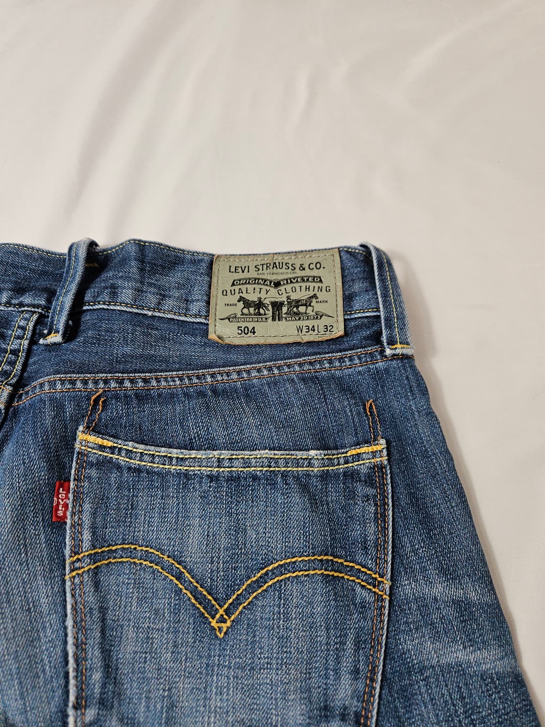 리바이스 504 실버탭 워싱 데님팬츠 청바지 진 빈티지 실버 34 상품이미지3