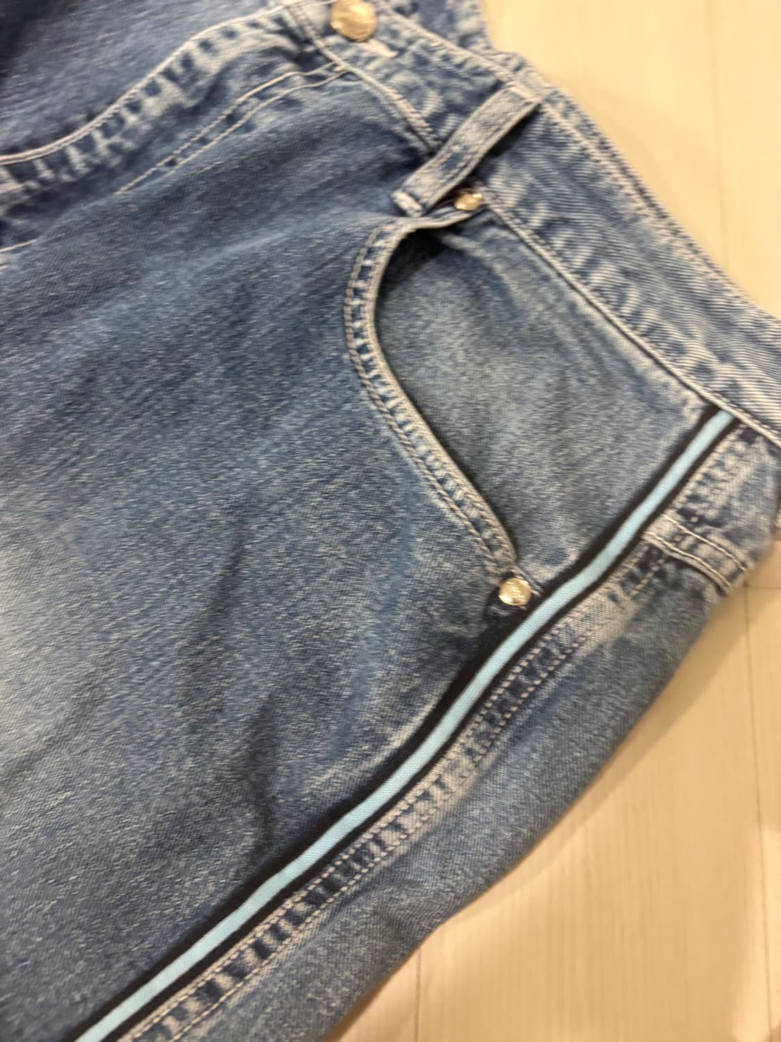 Kesson jeans 스트링 데님 팬츠 상품이미지4