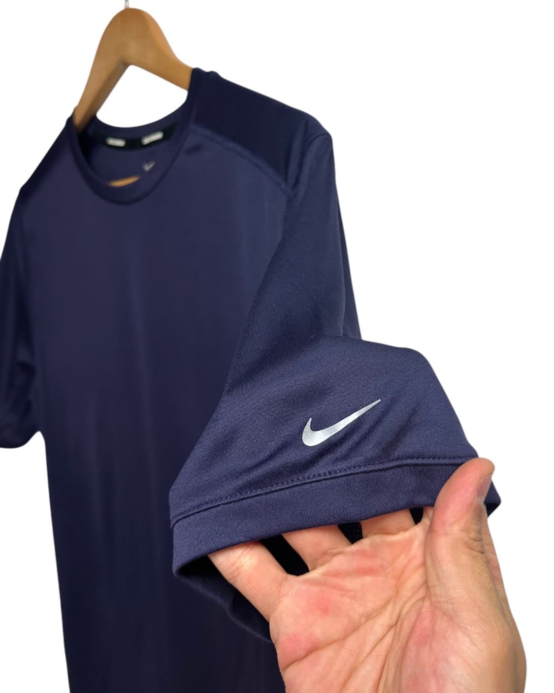 나이키(NIKE) 드라이핏 러닝 반팔티셔츠 네이비 Lsize 상품이미지2