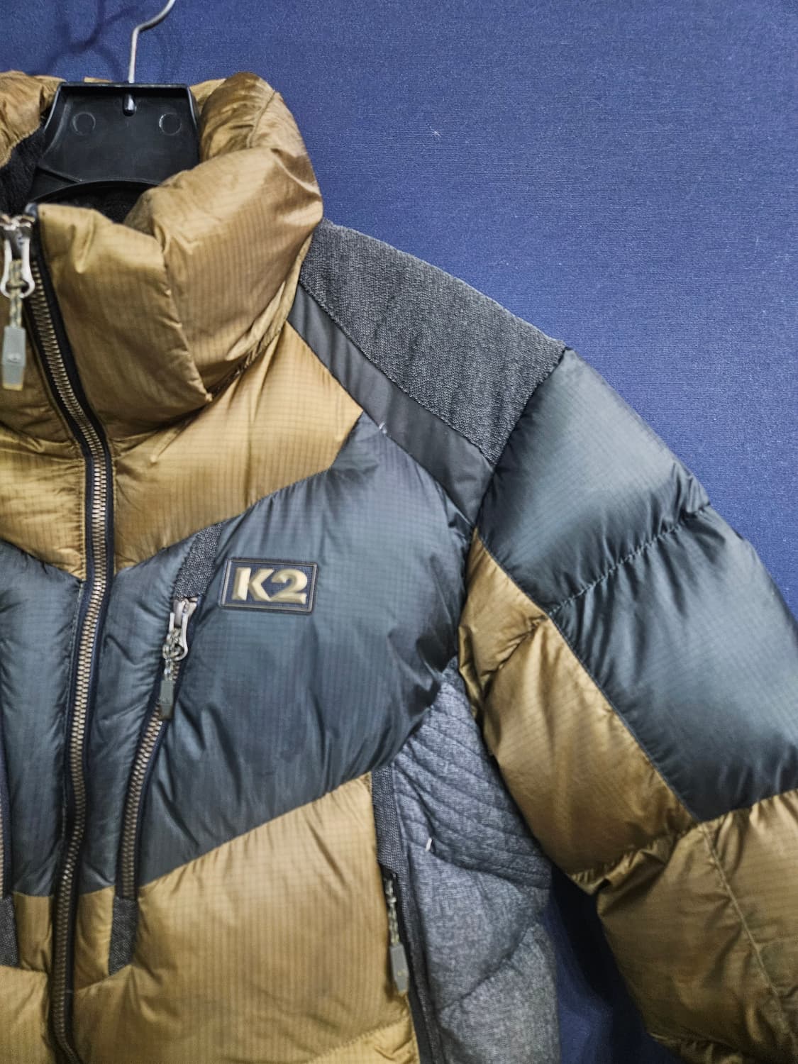 케이투 850필 윈드스토퍼 투톤컬러 남성 슬림핏 95 구스다운 패딩  상품이미지4