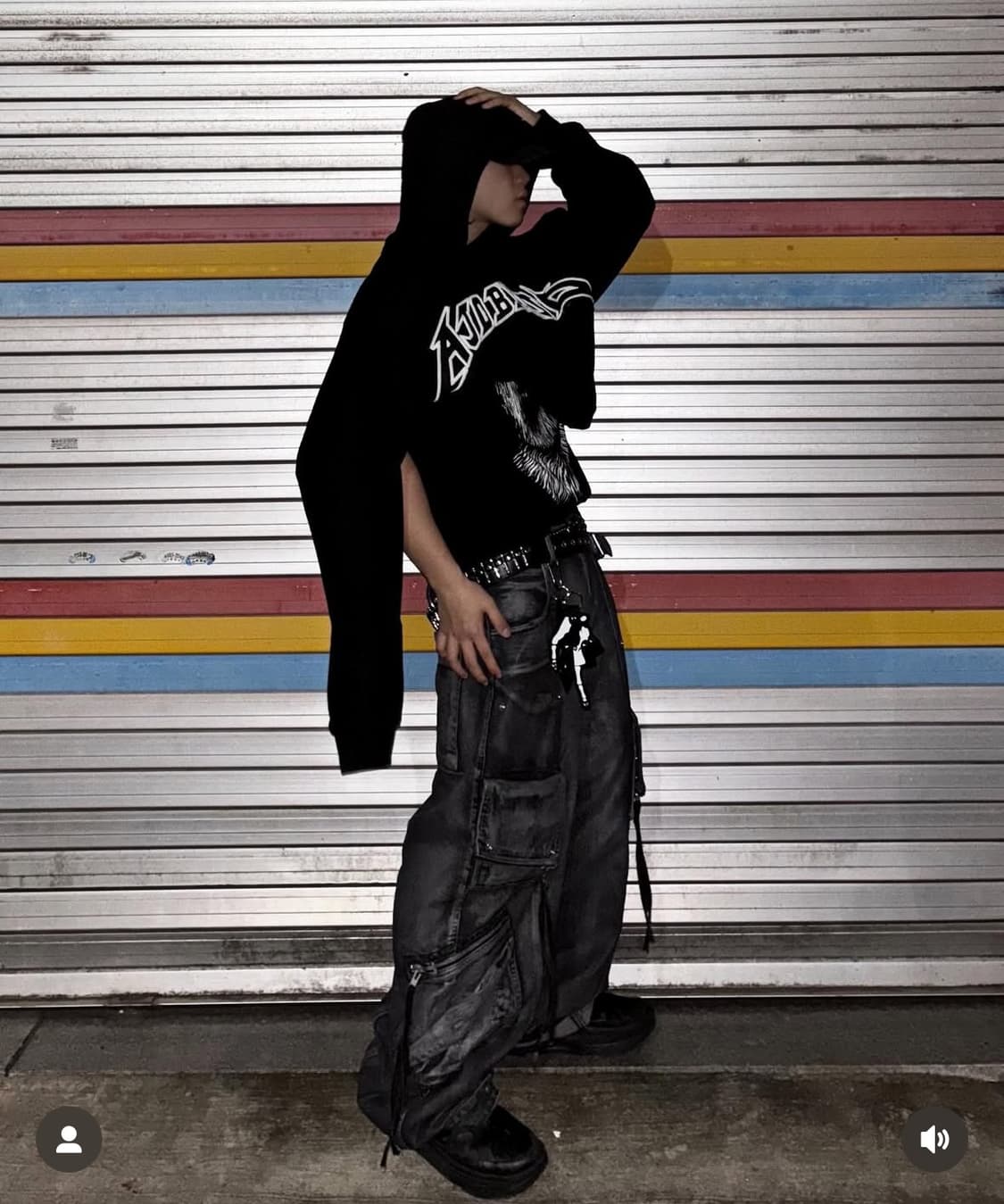 [DNSR]디엔에스알 투페이스 멀티카고 워싱 데님 팬츠 L 상품이미지6