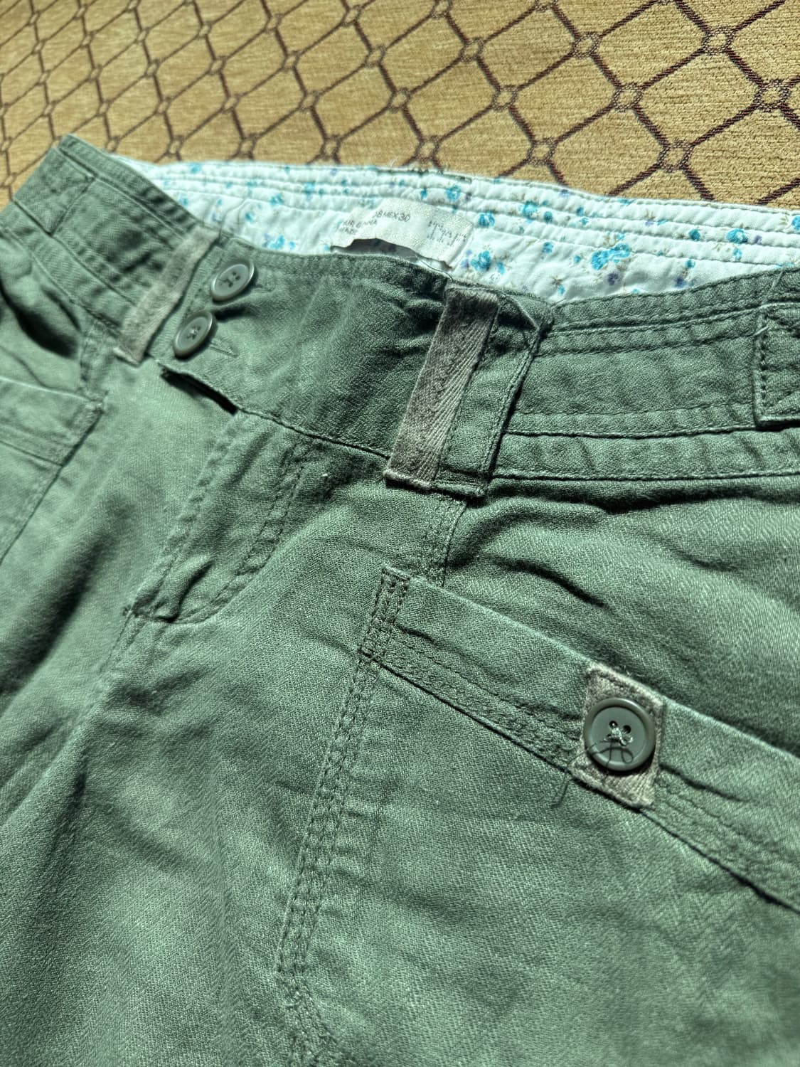 카키 디테일 데님 상품이미지4