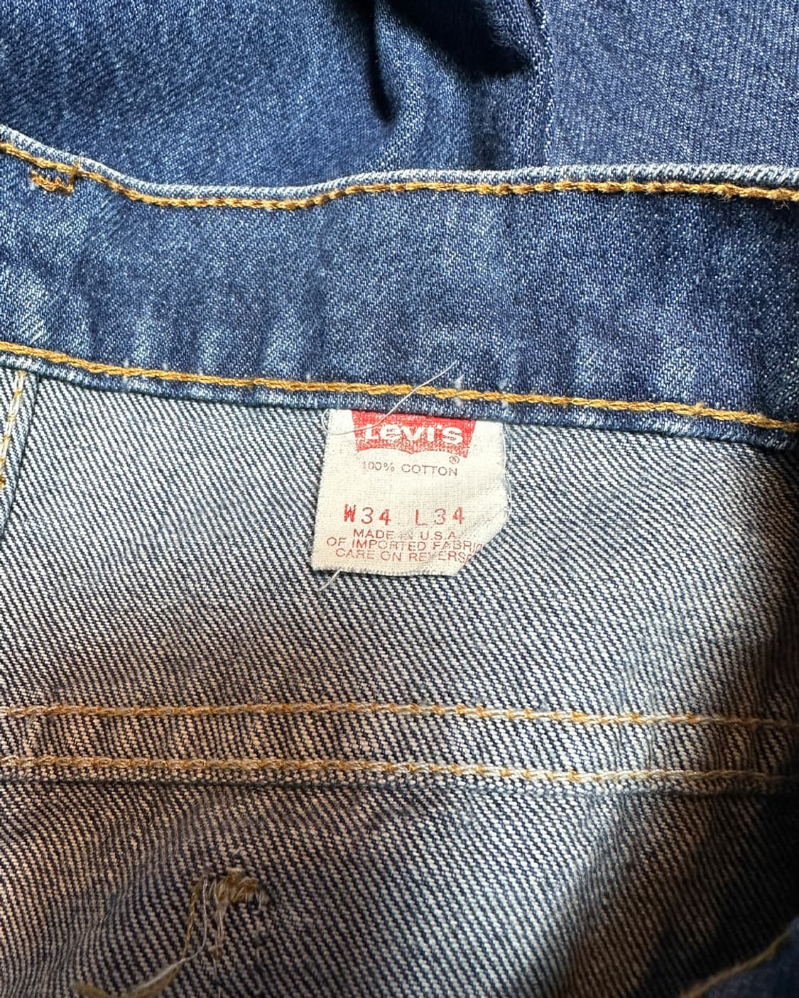 90s 리바이스517 오렌지탭 부츠컷 데님 팬츠 32x34 상품이미지7
