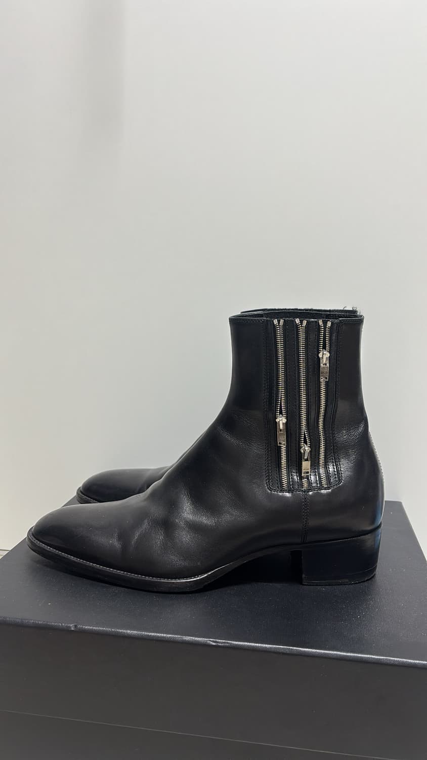 생로랑 15fw 에디슬리먼 와이어트 트리플 지퍼 첼시 부츠 42사이즈 상품이미지4