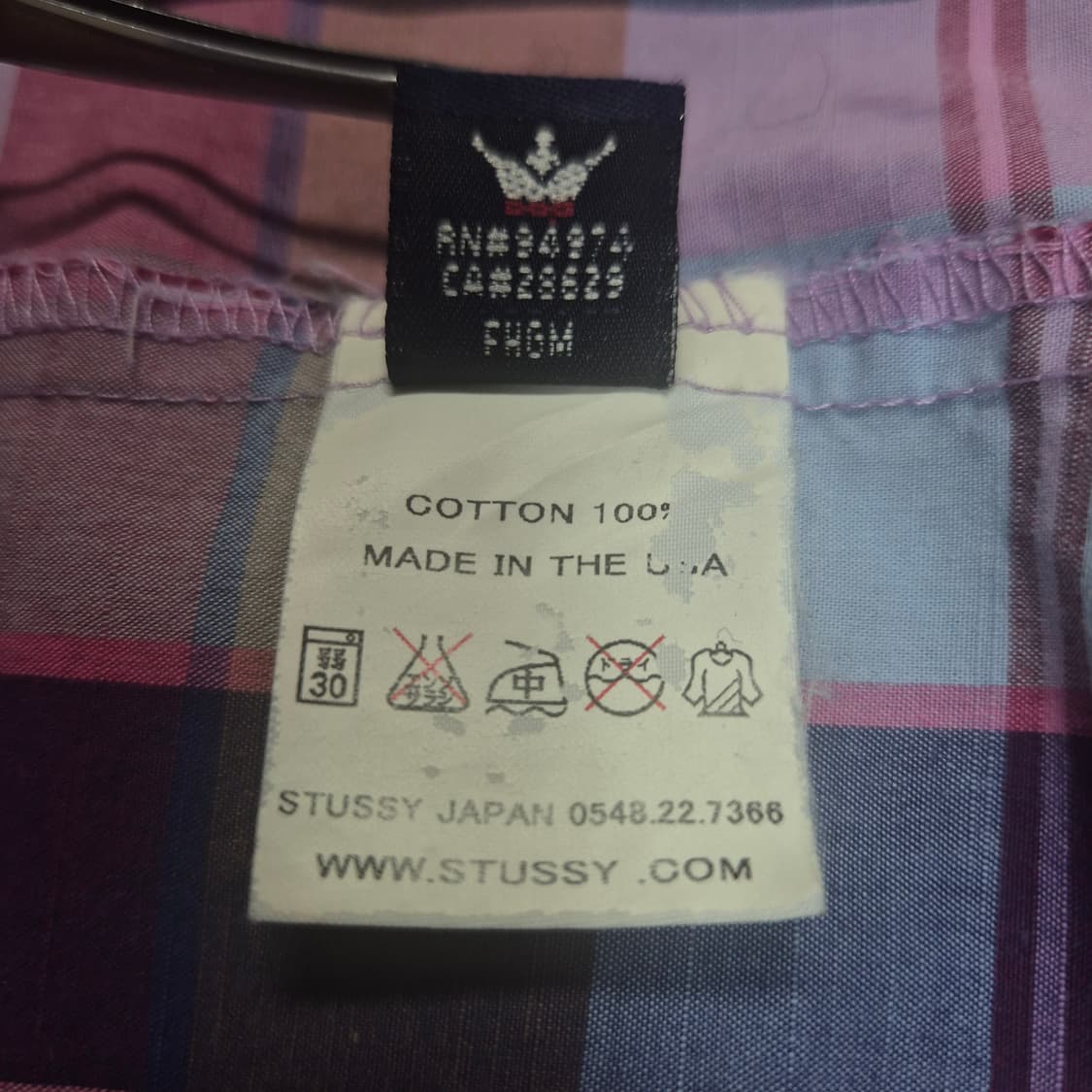 [L]00s 스투시 체크셔츠 -A105 상품이미지8