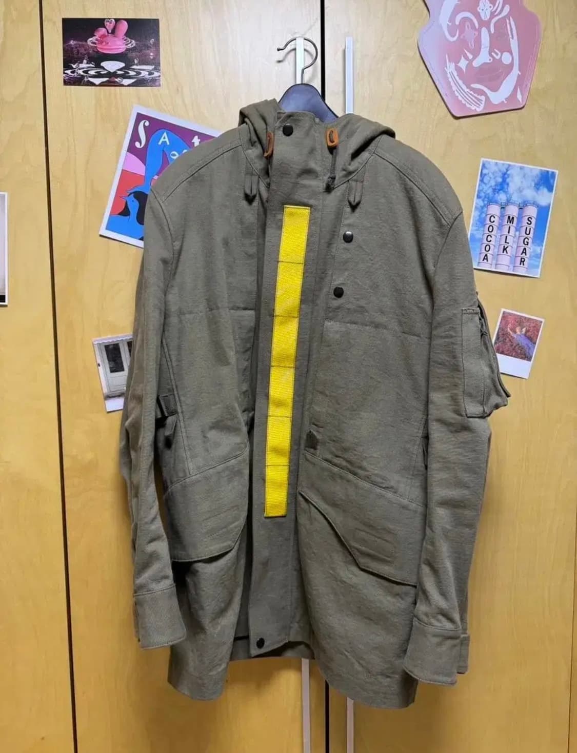 준야와타나베 코트 카키 상품이미지1