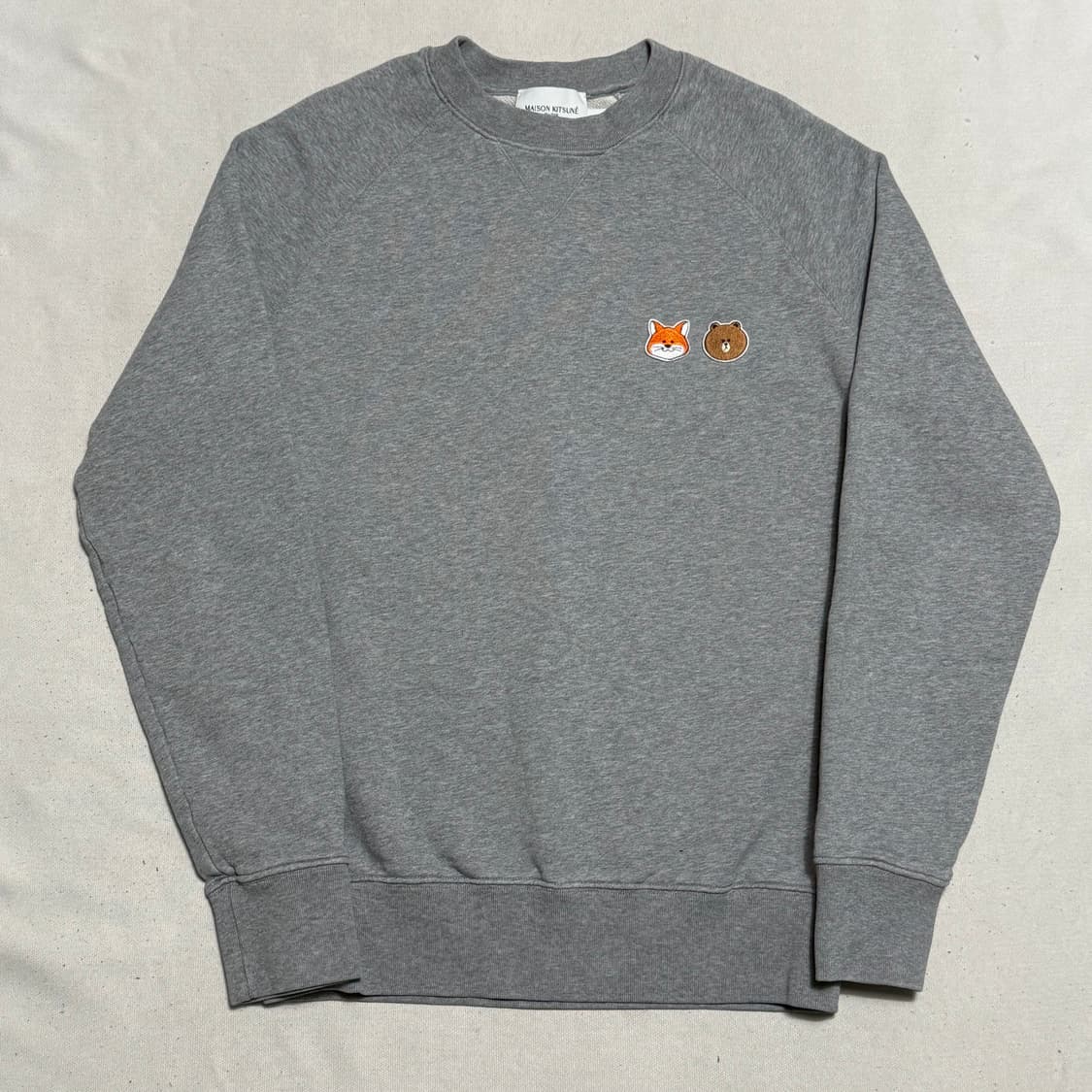 S 메종 키츠네 x 라인 프렌즈 스몰 패치 맨투맨 상품이미지2