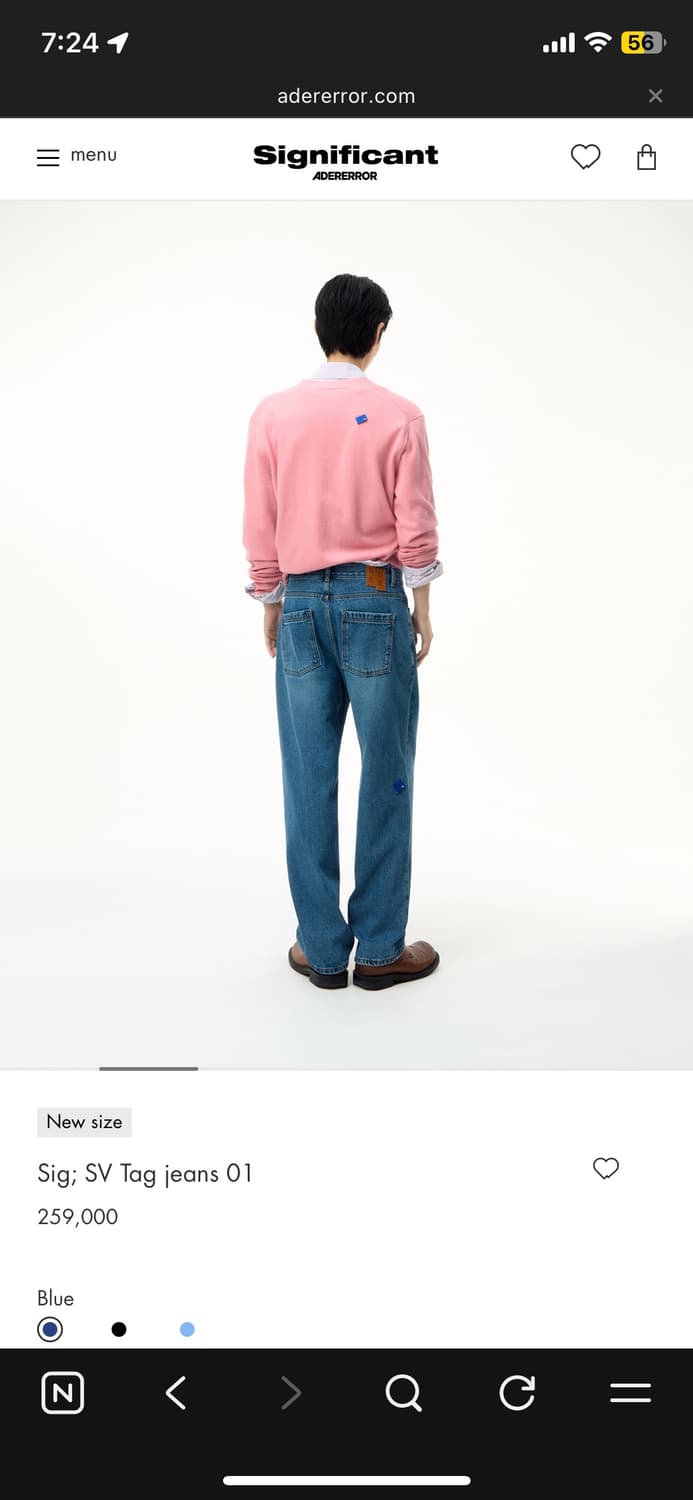 아더에러 시그니피컨트 SV tag jeans 01 M사이즈 상품이미지9