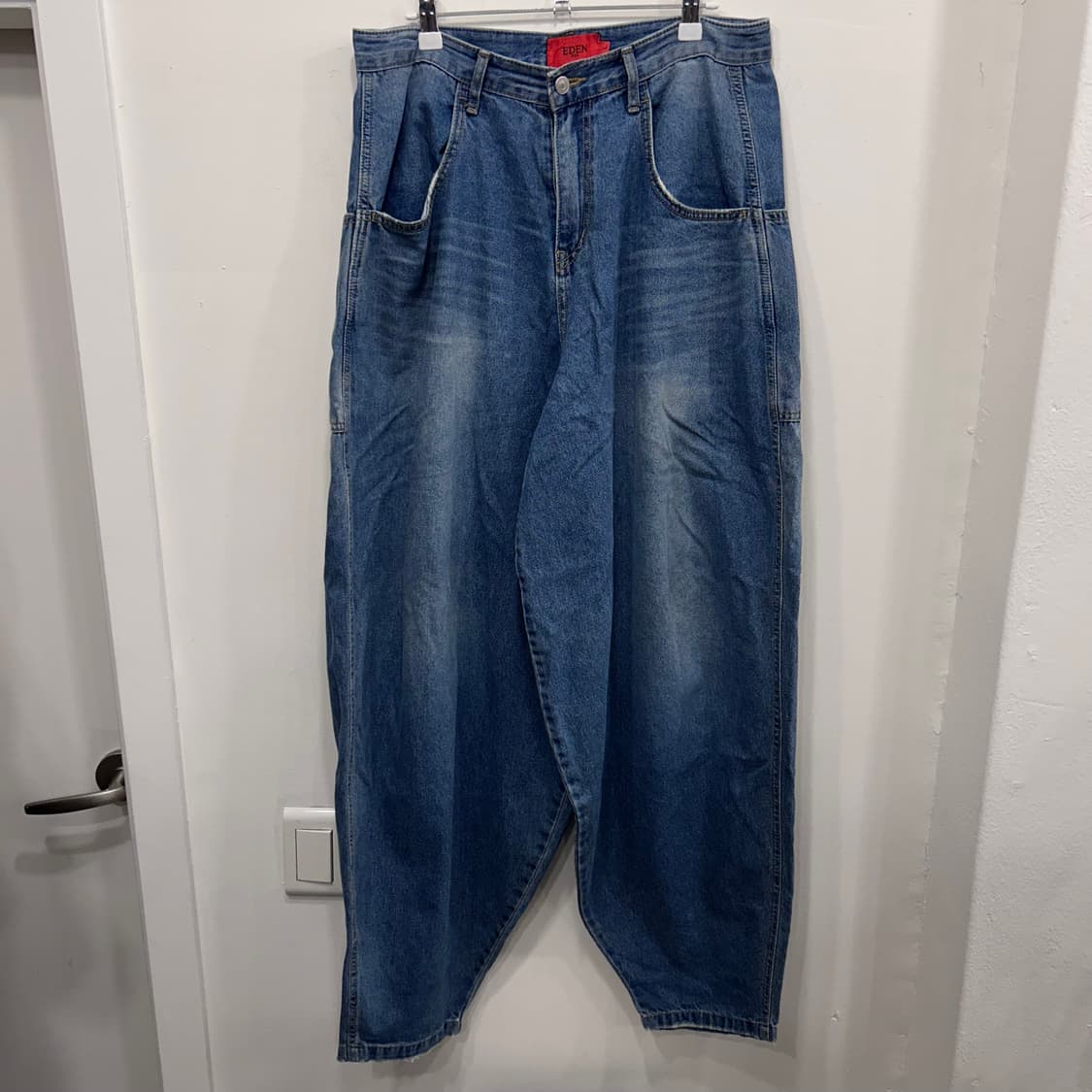EDEN 워시드 벌룬 배기 데님팬츠 상품이미지2