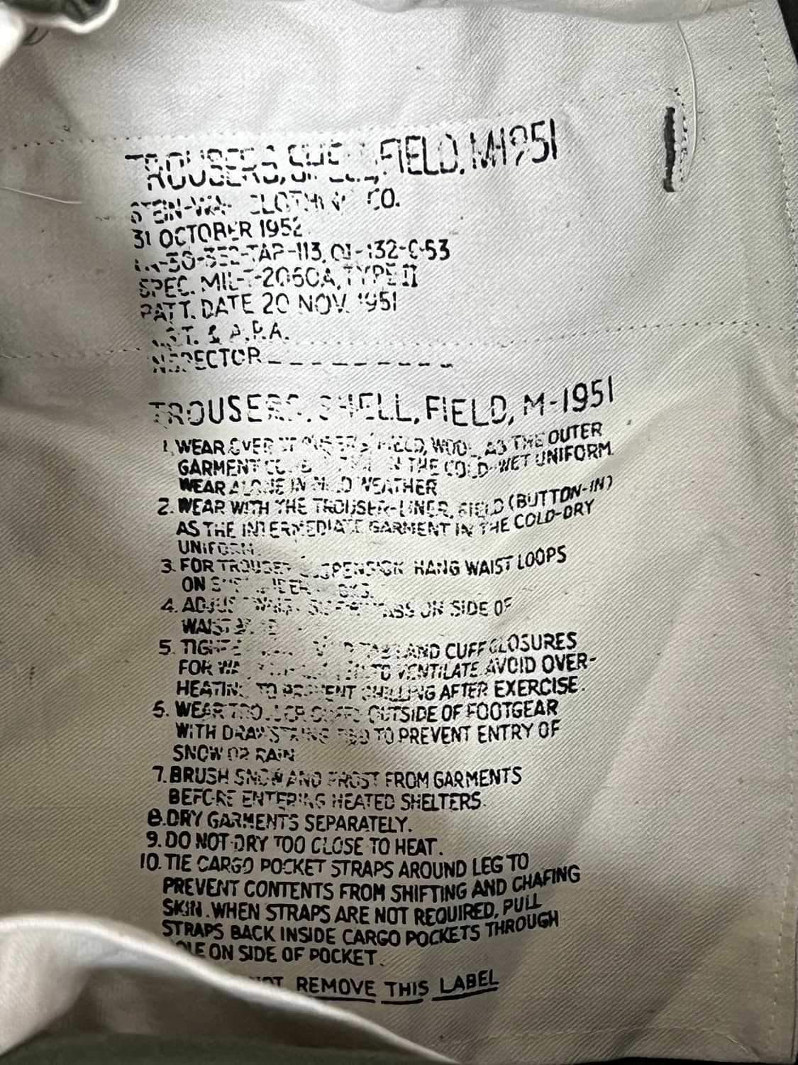 M65 쉘 팬츠 라지롱 내피포함 상품이미지6