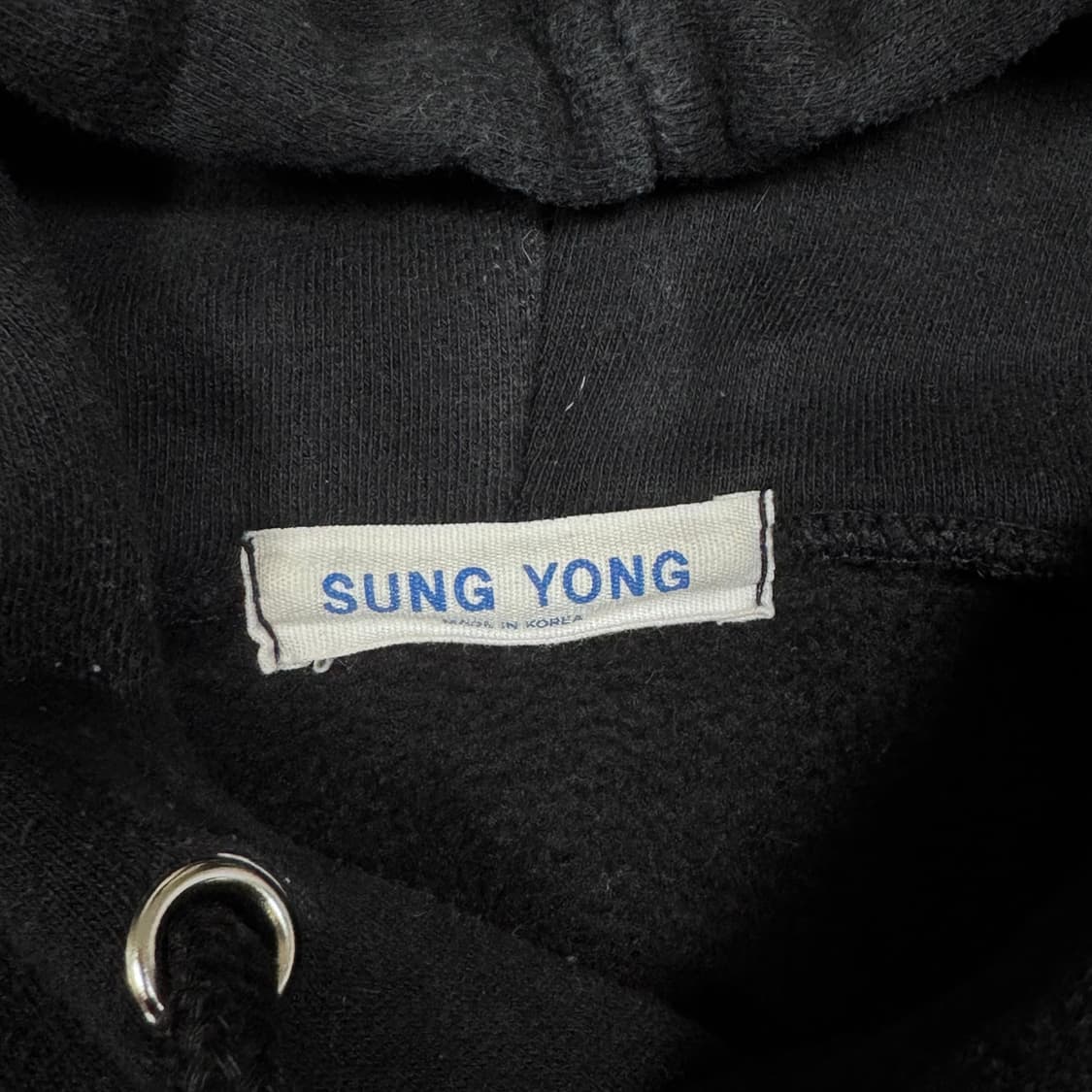 바배) 알레스카 빅로고 기모 후드 박스티 상품이미지3