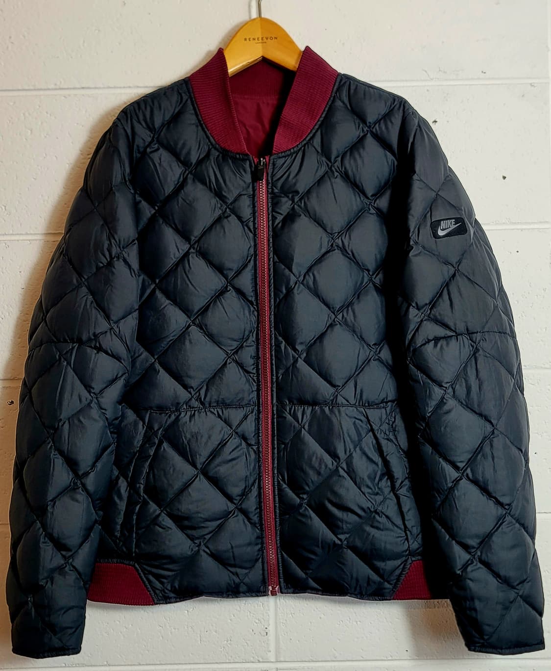 나이키 리버시블(양면) 덕다운(오리털) 패딩 블루종점퍼 판매 상품이미지2