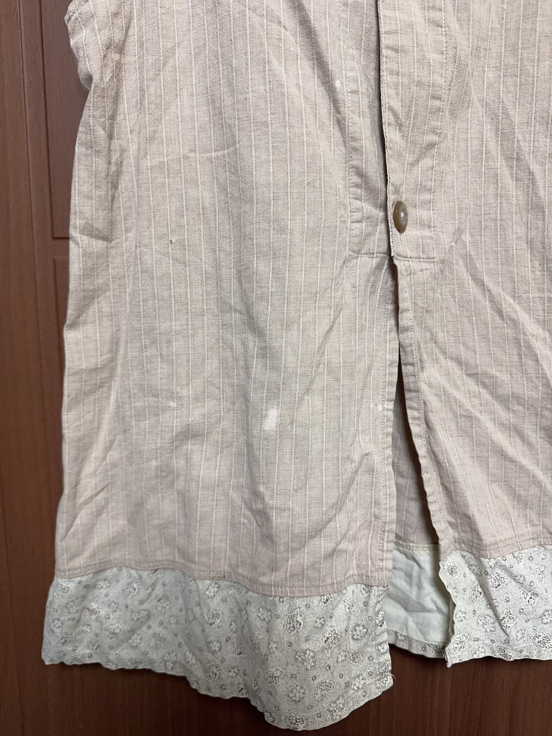 모리걸 하구미 일본 빈티지 체크 레이스 에이프런 앞치마 원피스 상품이미지4